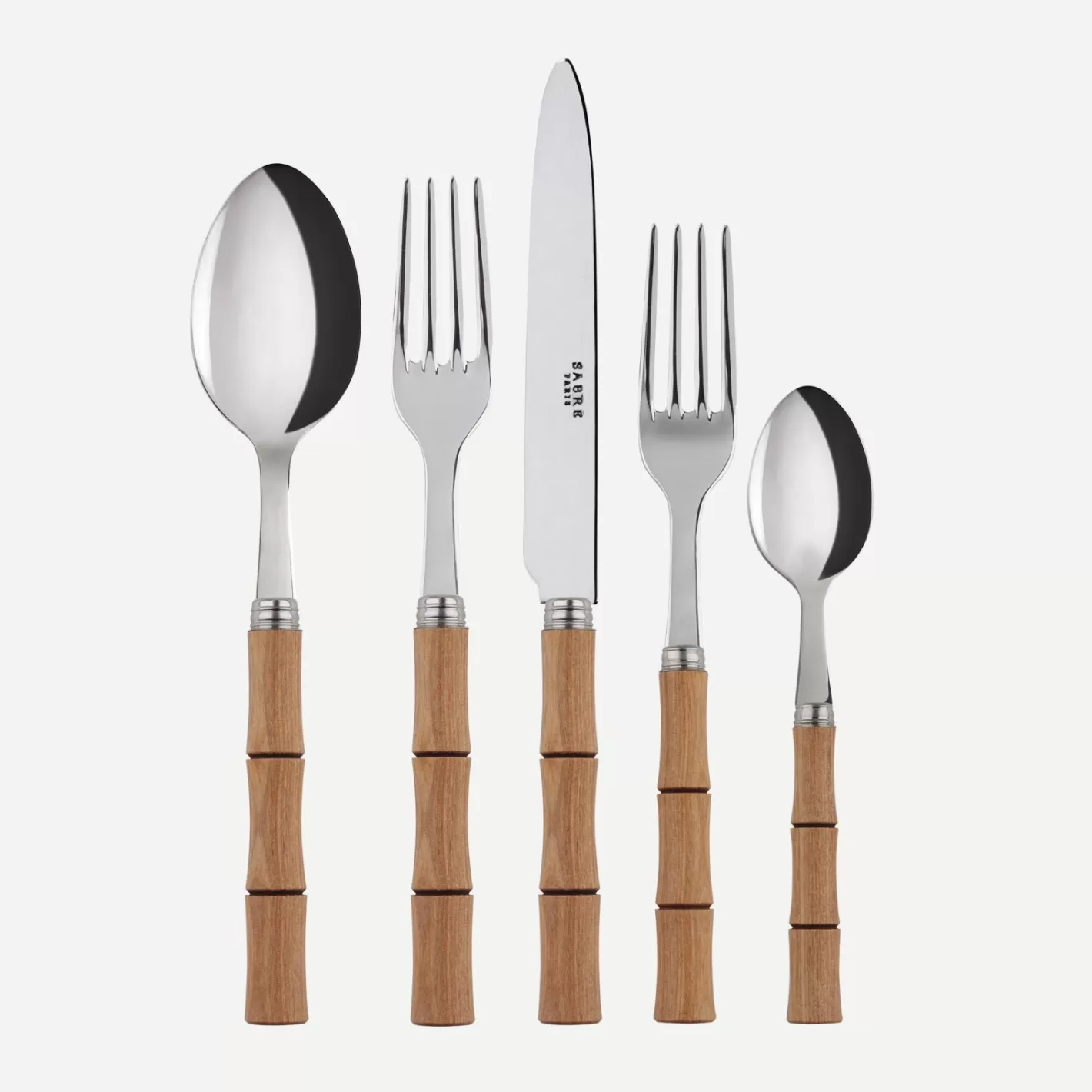 Sabre Paris Set Of 5 Pieces>Bamboo, Light press wood