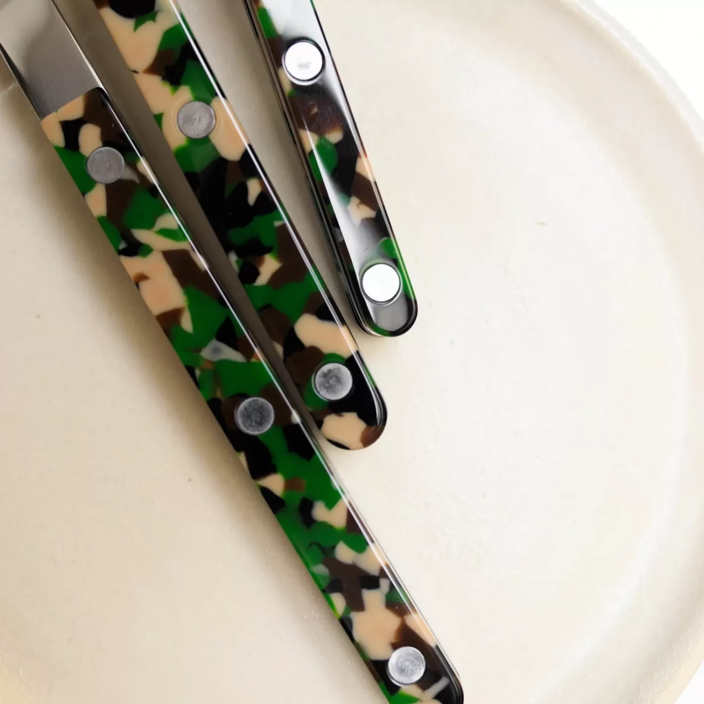 Sabre Paris Salad Fork>Bistrot Camouflage, Green