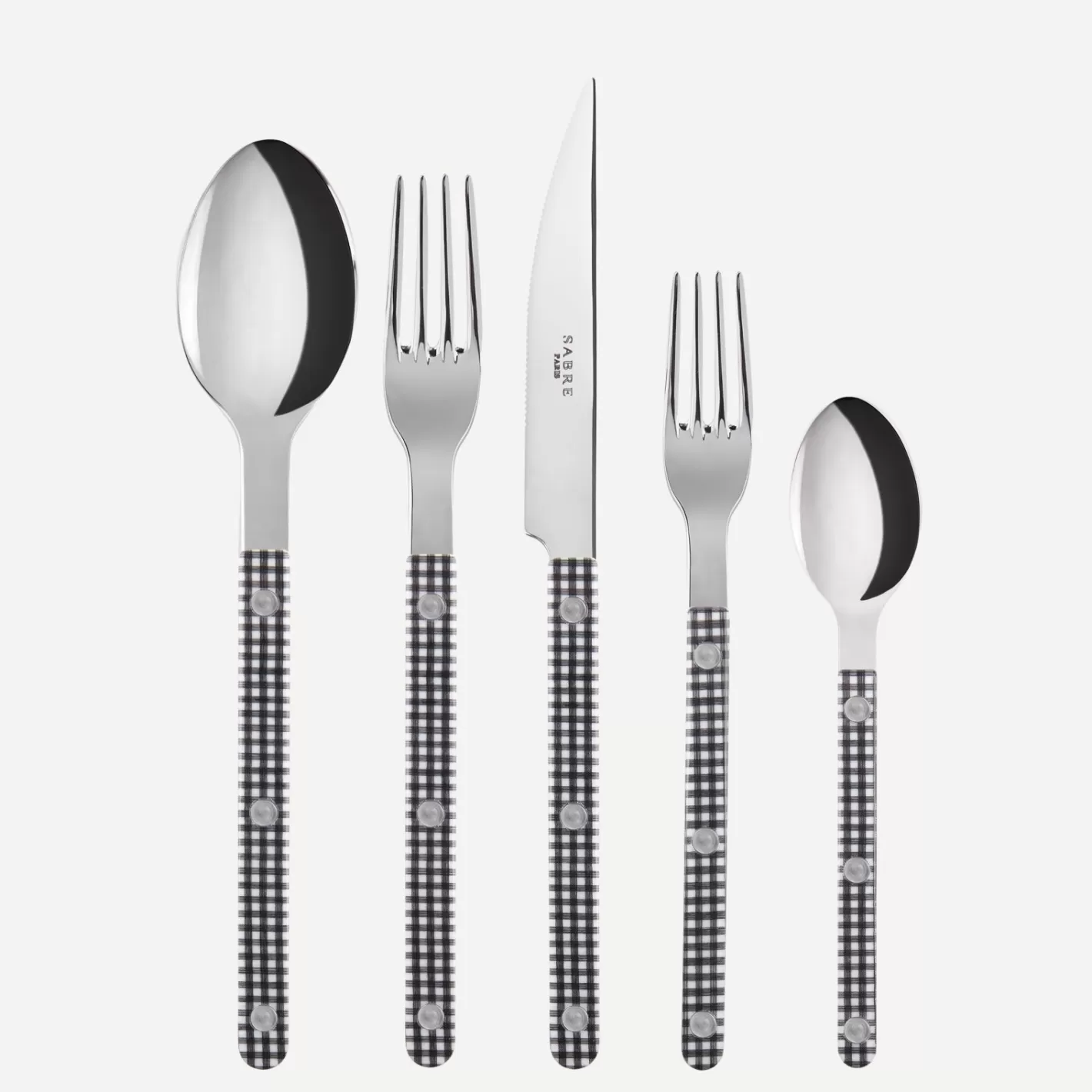 Sabre Paris Set Of 5 Pieces>Bistrot Gingham, Black