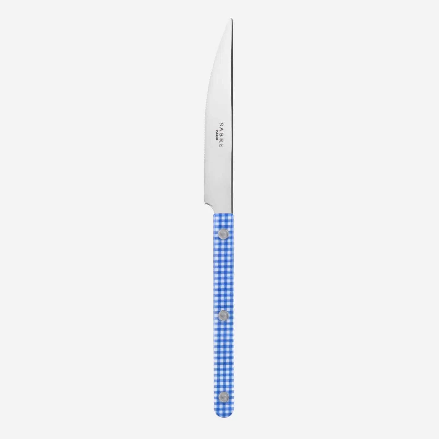 Sabre Paris Dinner Knife>Bistrot Gingham, Blue