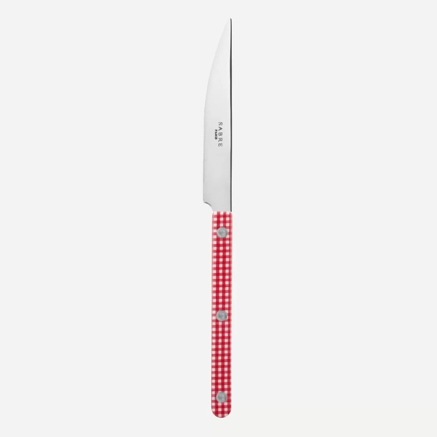 Sabre Paris Dinner Knife>Bistrot Gingham, Red