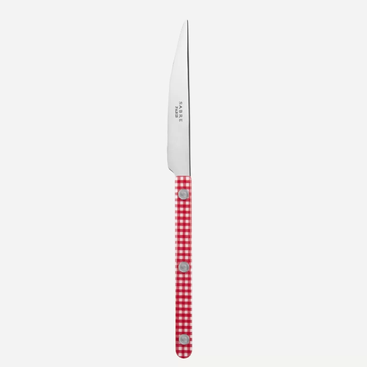 Sabre Paris Dessert Knife>Bistrot Gingham, Red