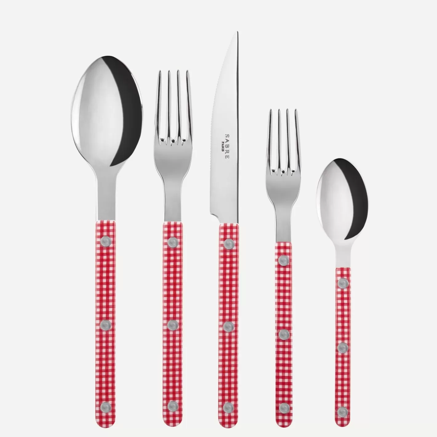 Sabre Paris Set Of 5 Pieces>Bistrot Gingham, Red