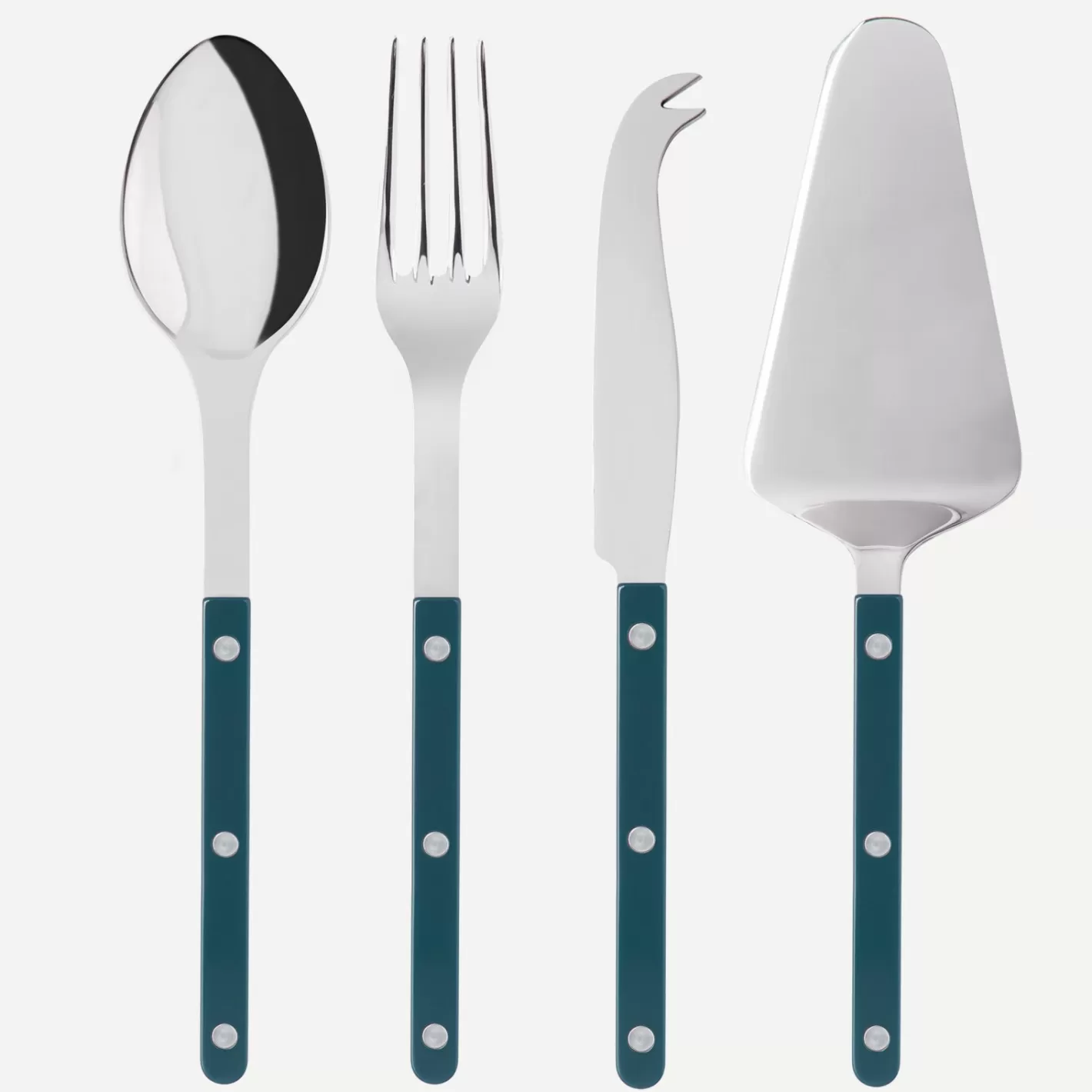 Sabre Paris Set Of 4 Must-Have Serving Pieces>Bistrot Solid, Aquamarine