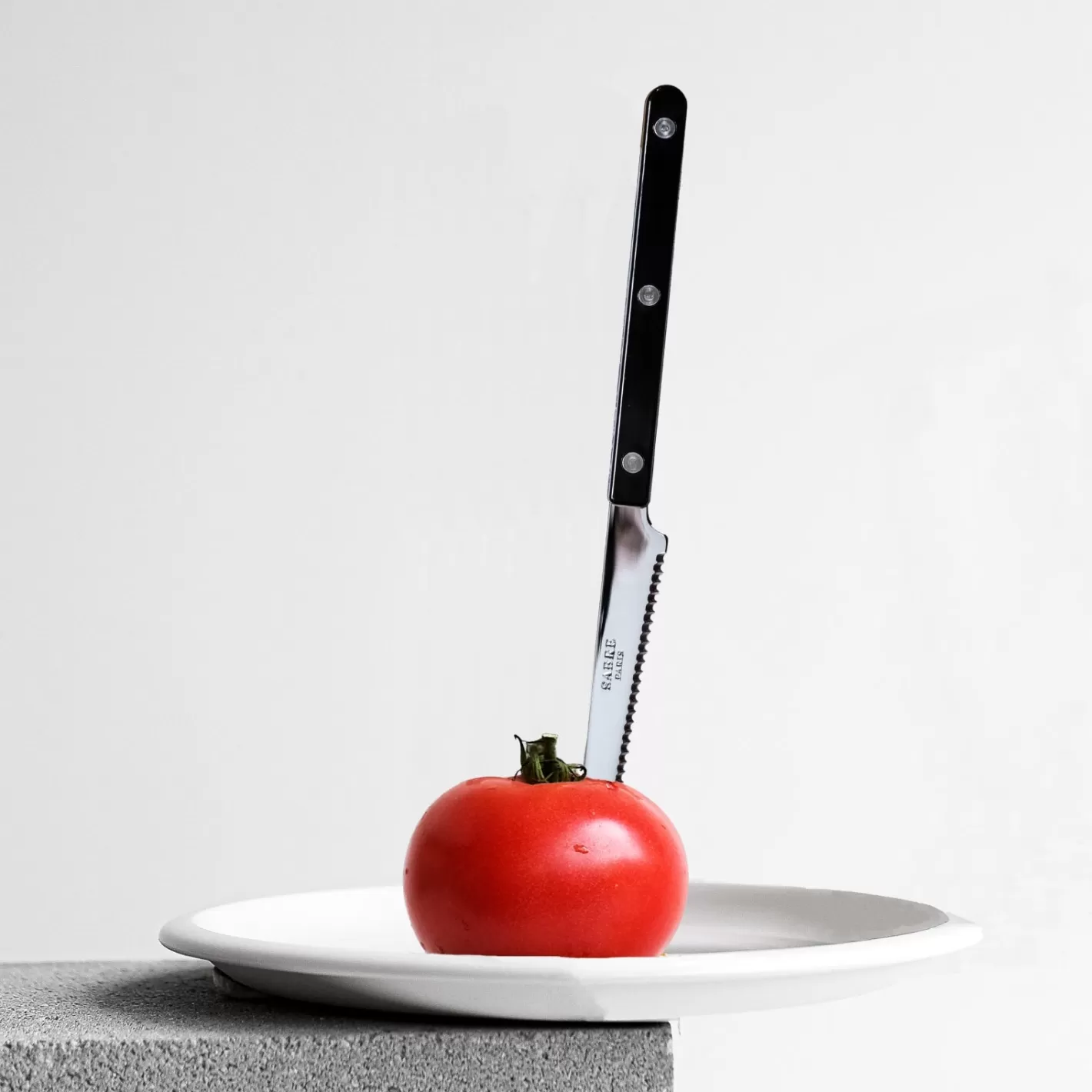 Sabre Paris Tomato Knife>Bistrot Solid, Black