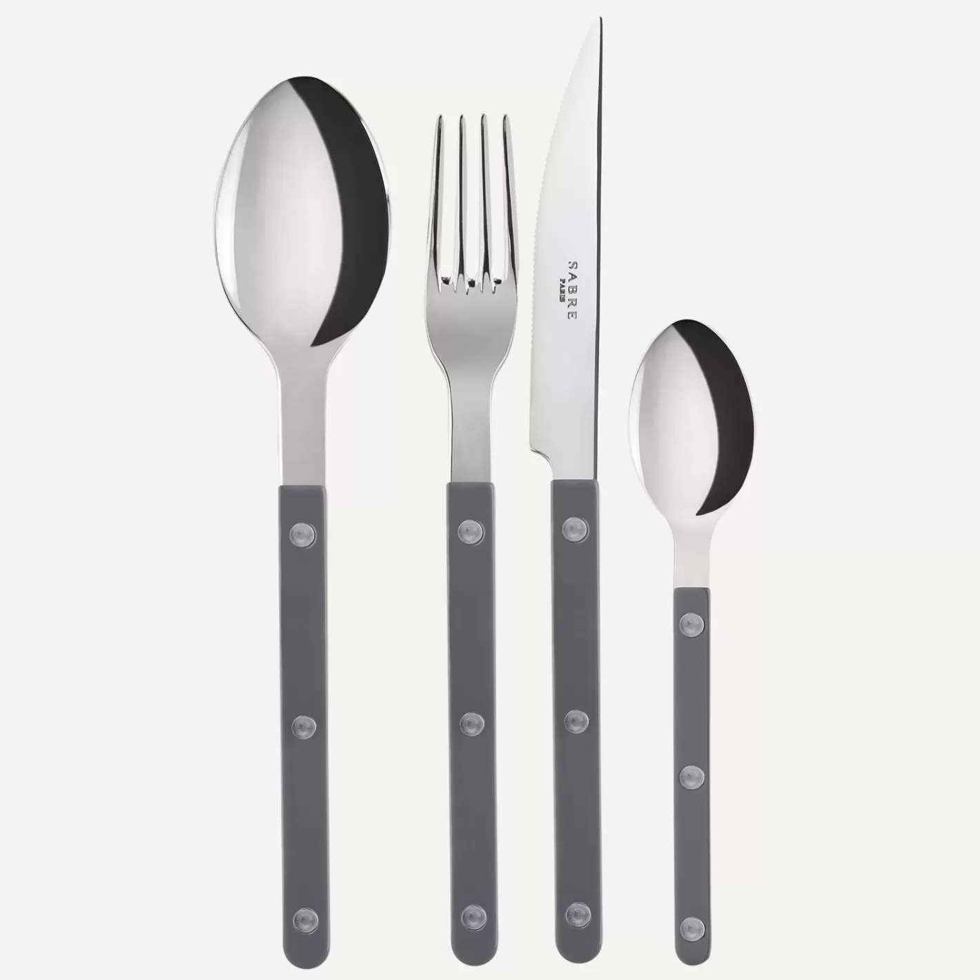 Sabre Paris Set Of 4 Pieces>Bistrot Solid, Dark grey