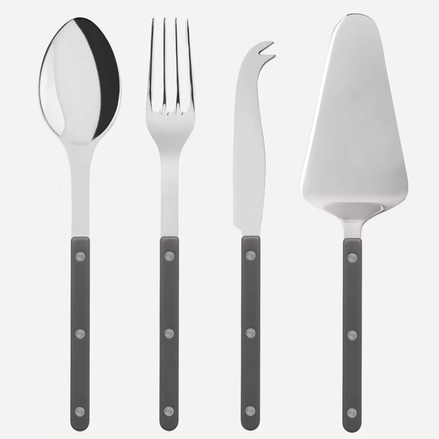 Sabre Paris Set Of 4 Must-Have Serving Pieces>Bistrot Solid, Dark grey