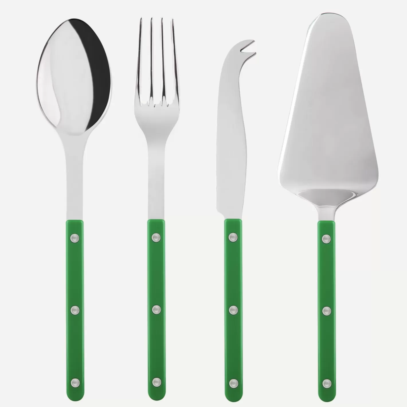 Sabre Paris Set Of 4 Must-Have Serving Pieces>Bistrot Solid, Garden green