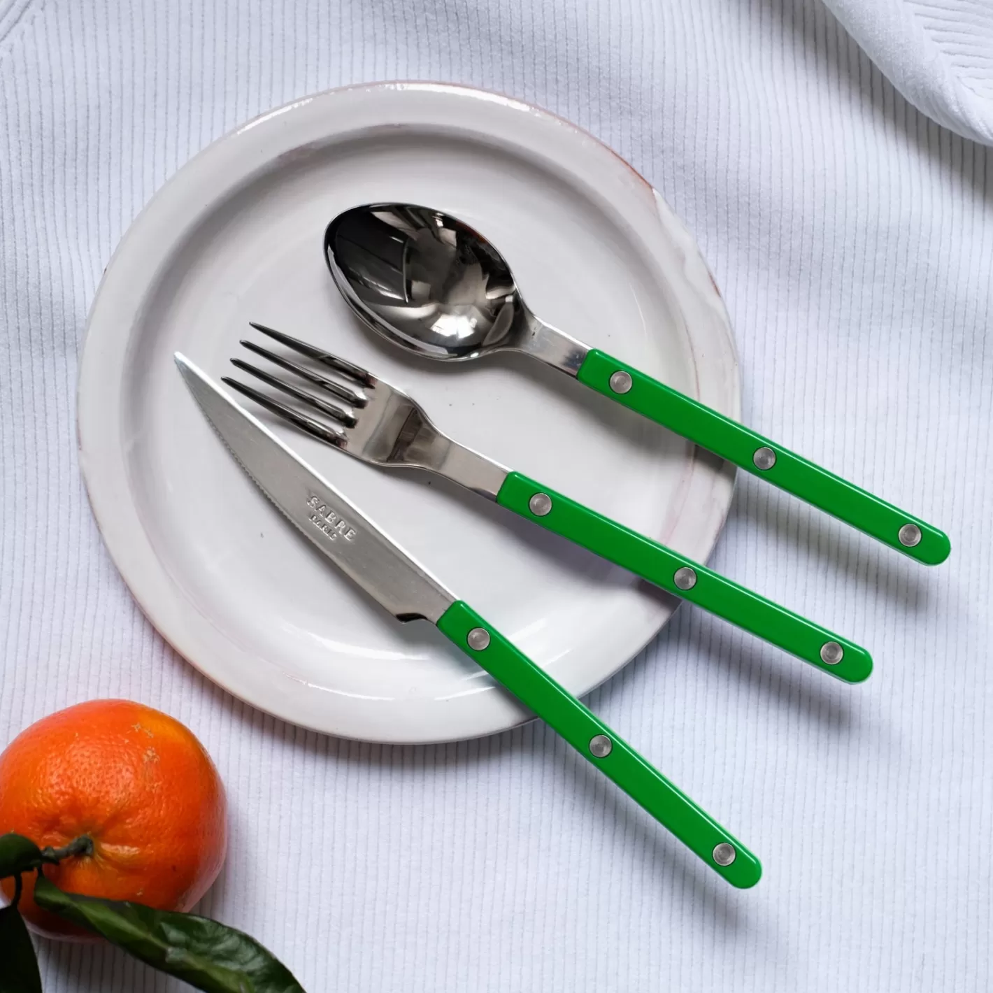 Sabre Paris Salad Fork>Bistrot Solid, Garden green