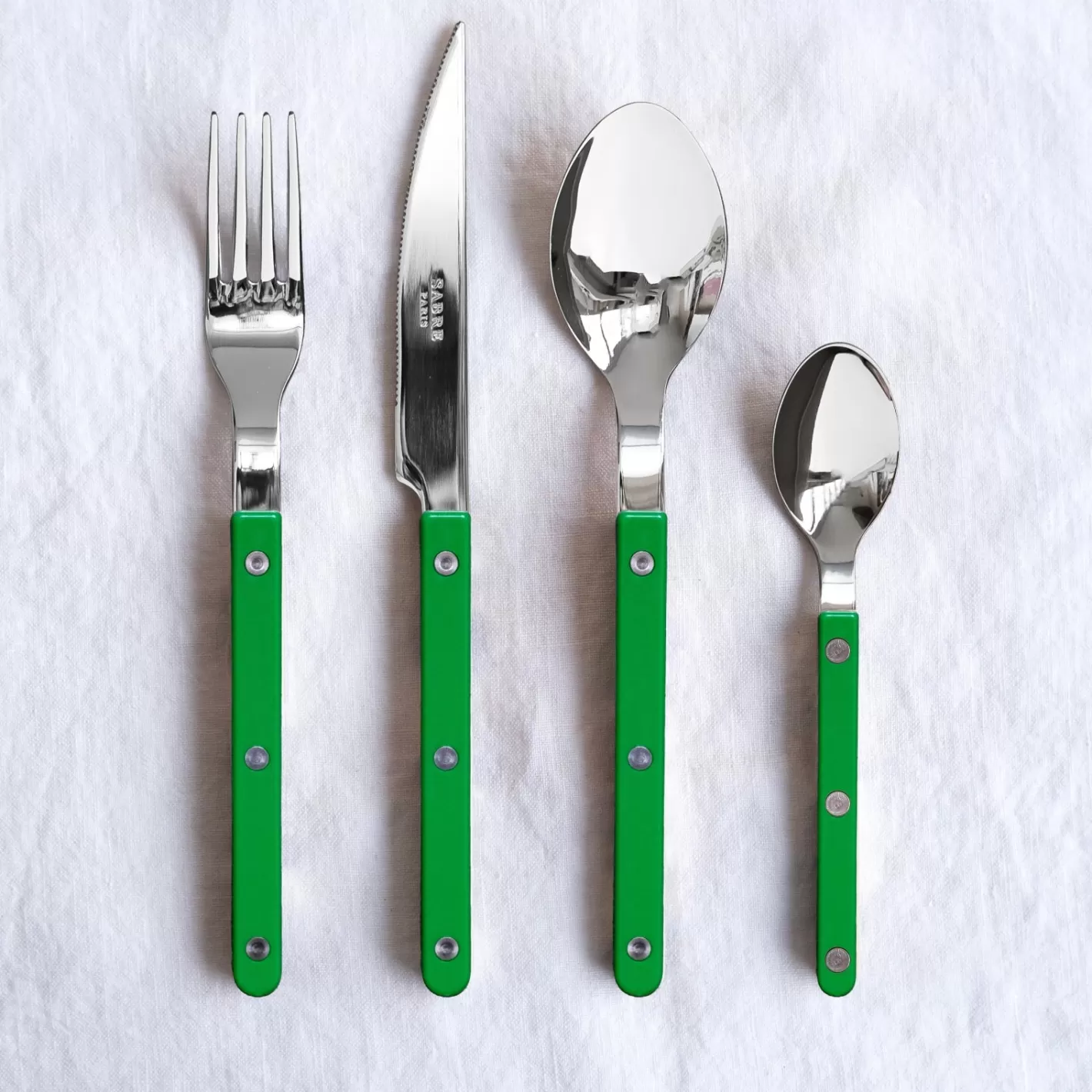 Sabre Paris Soup Spoon>Bistrot Solid, Garden green