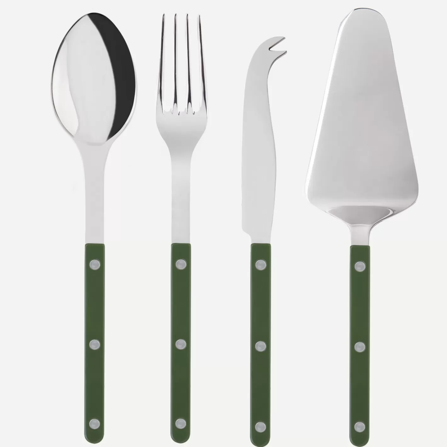 Sabre Paris Set Of 4 Must-Have Serving Pieces>Bistrot Solid, Green