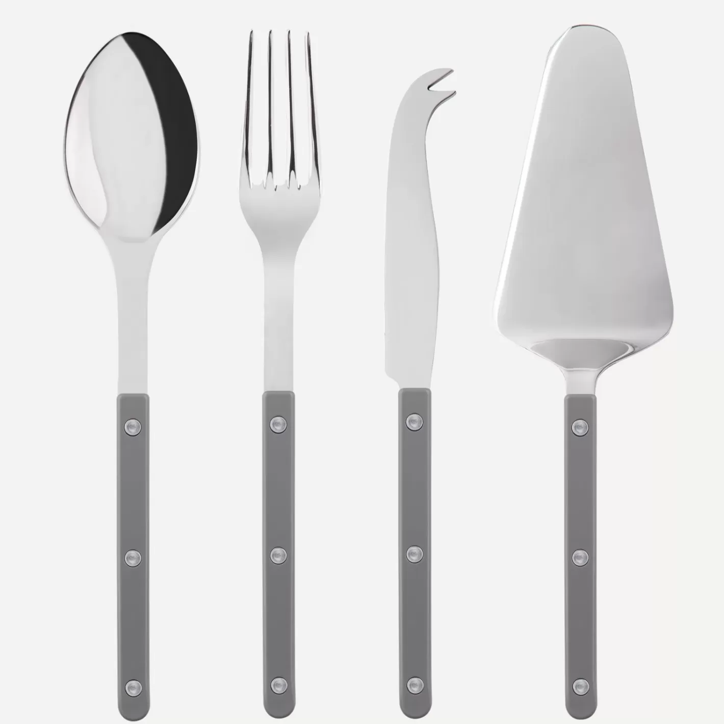 Sabre Paris Set Of 4 Must-Have Serving Pieces>Bistrot Solid, Grey