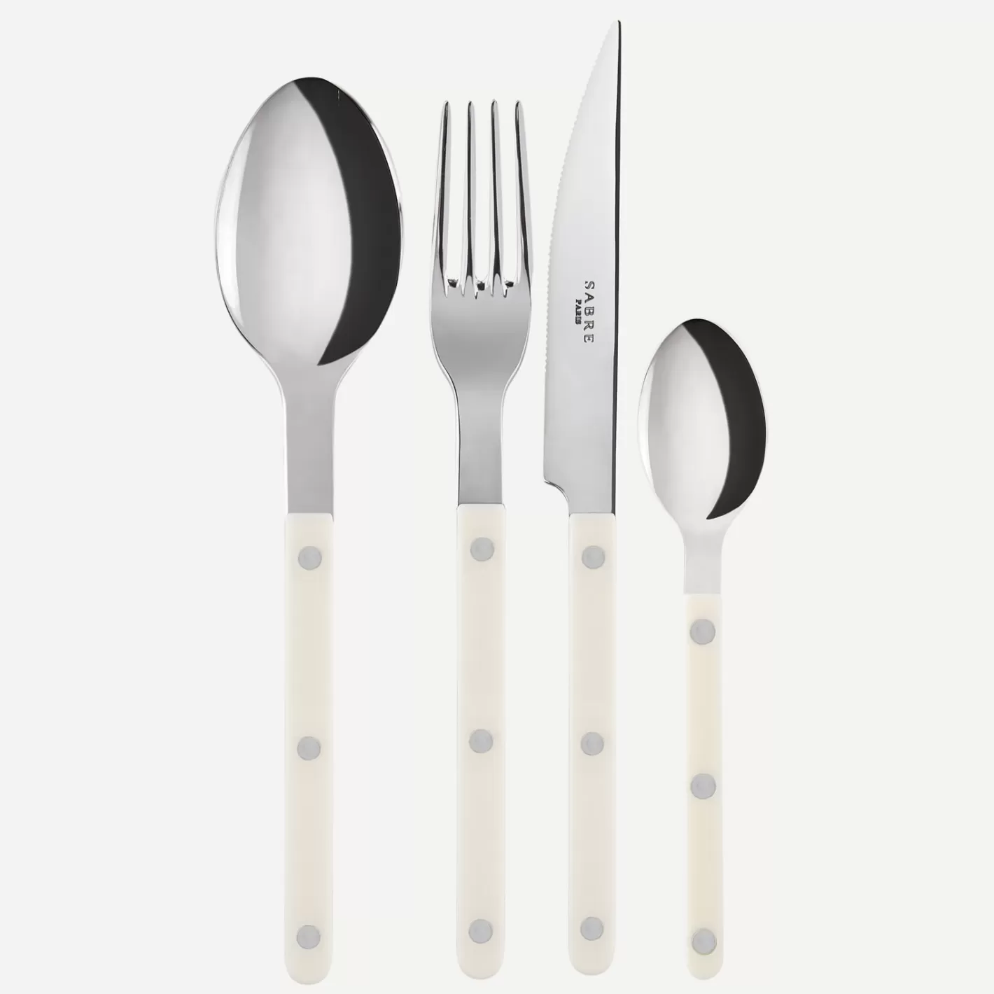 Sabre Paris 24 Pieces Set>Bistrot Solid, Ivory