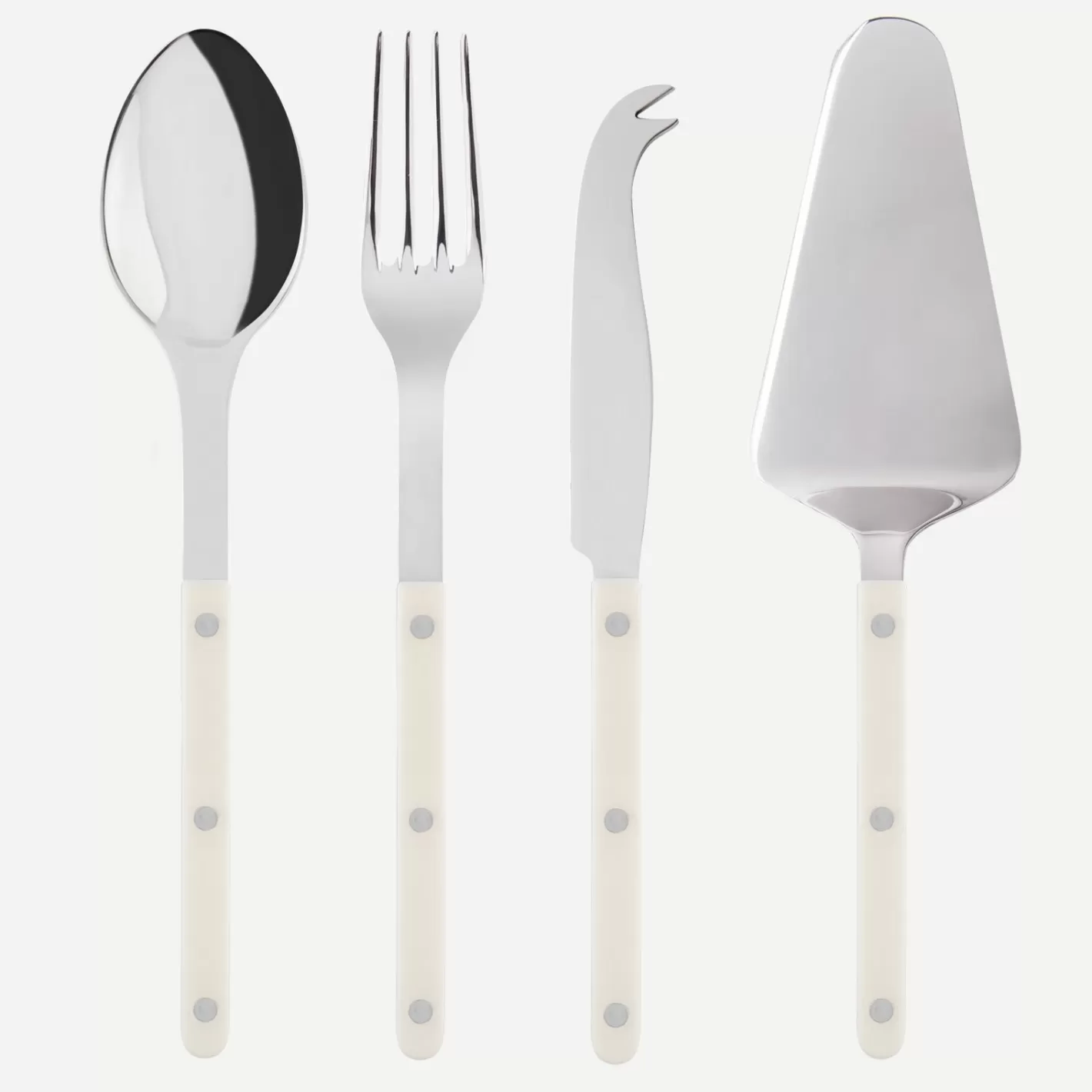 Sabre Paris Set Of 4 Must-Have Serving Pieces>Bistrot Solid, Ivory