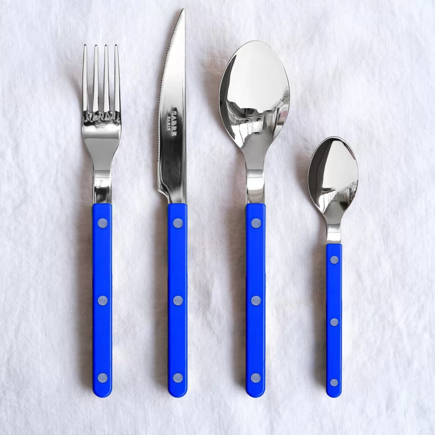 Sabre Paris Soup Spoon>Bistrot Solid, Lapis blue