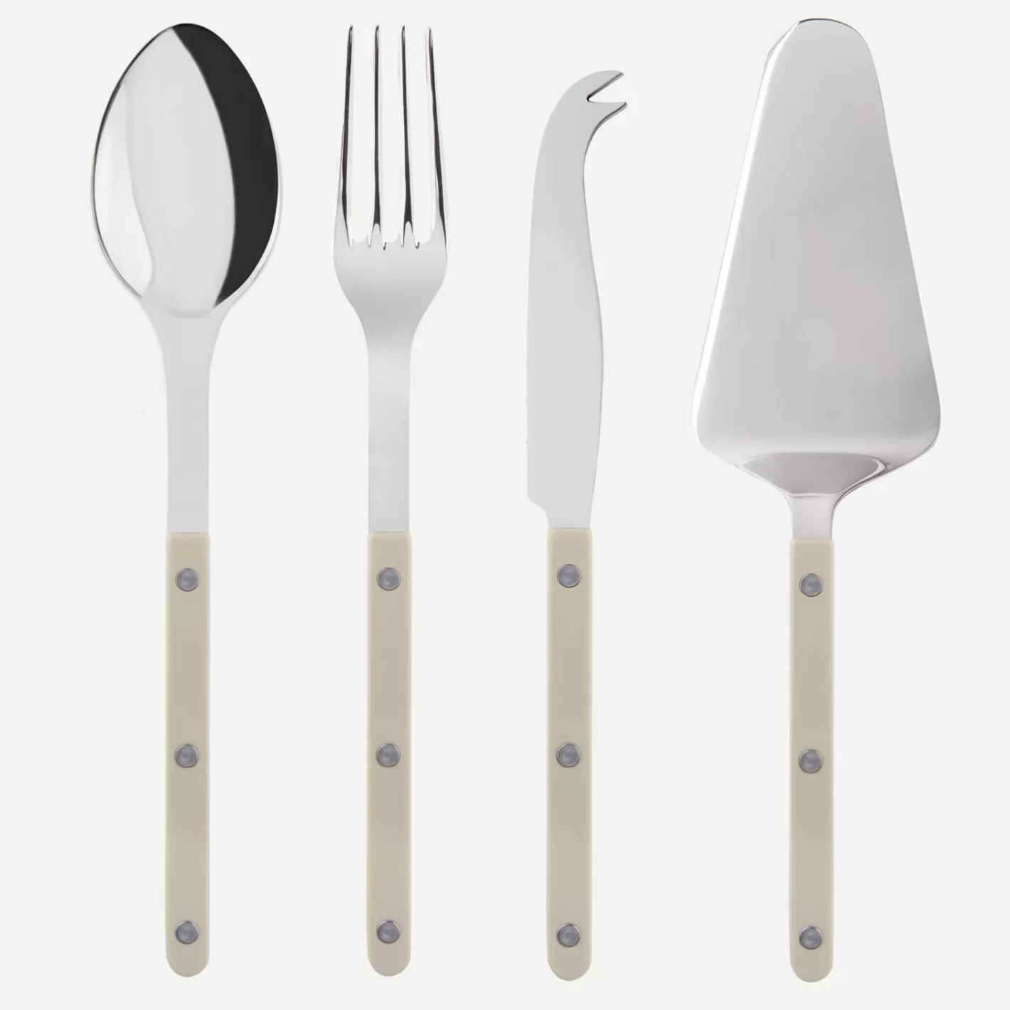 Sabre Paris Set Of 4 Must-Have Serving Pieces>Bistrot Solid, Light kaki