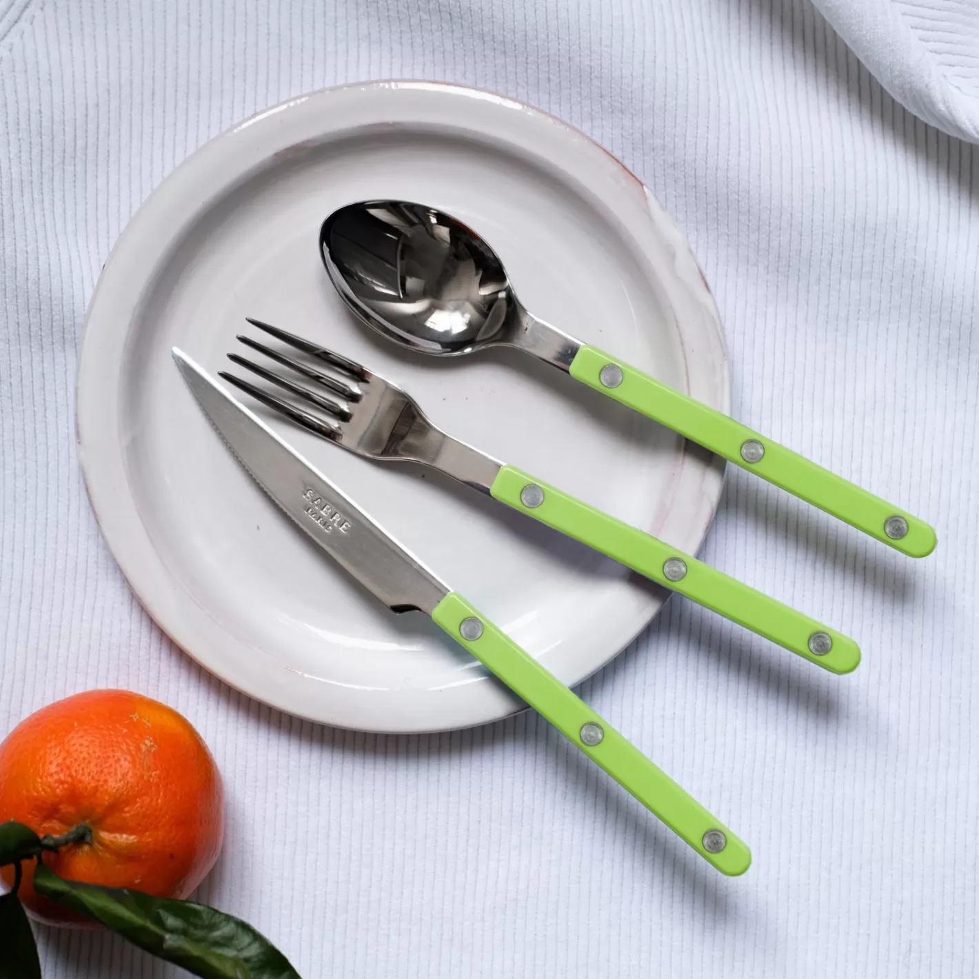 Sabre Paris Dessert Knife>Bistrot Solid, Lime