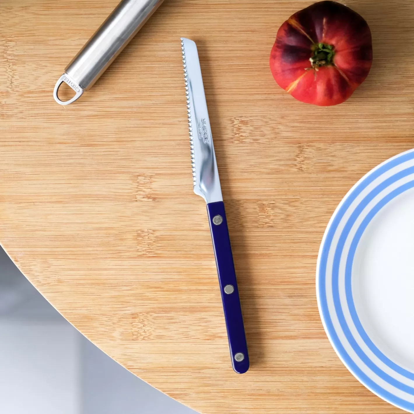 Sabre Paris Tomato Knife>Bistrot Solid, Navy blue