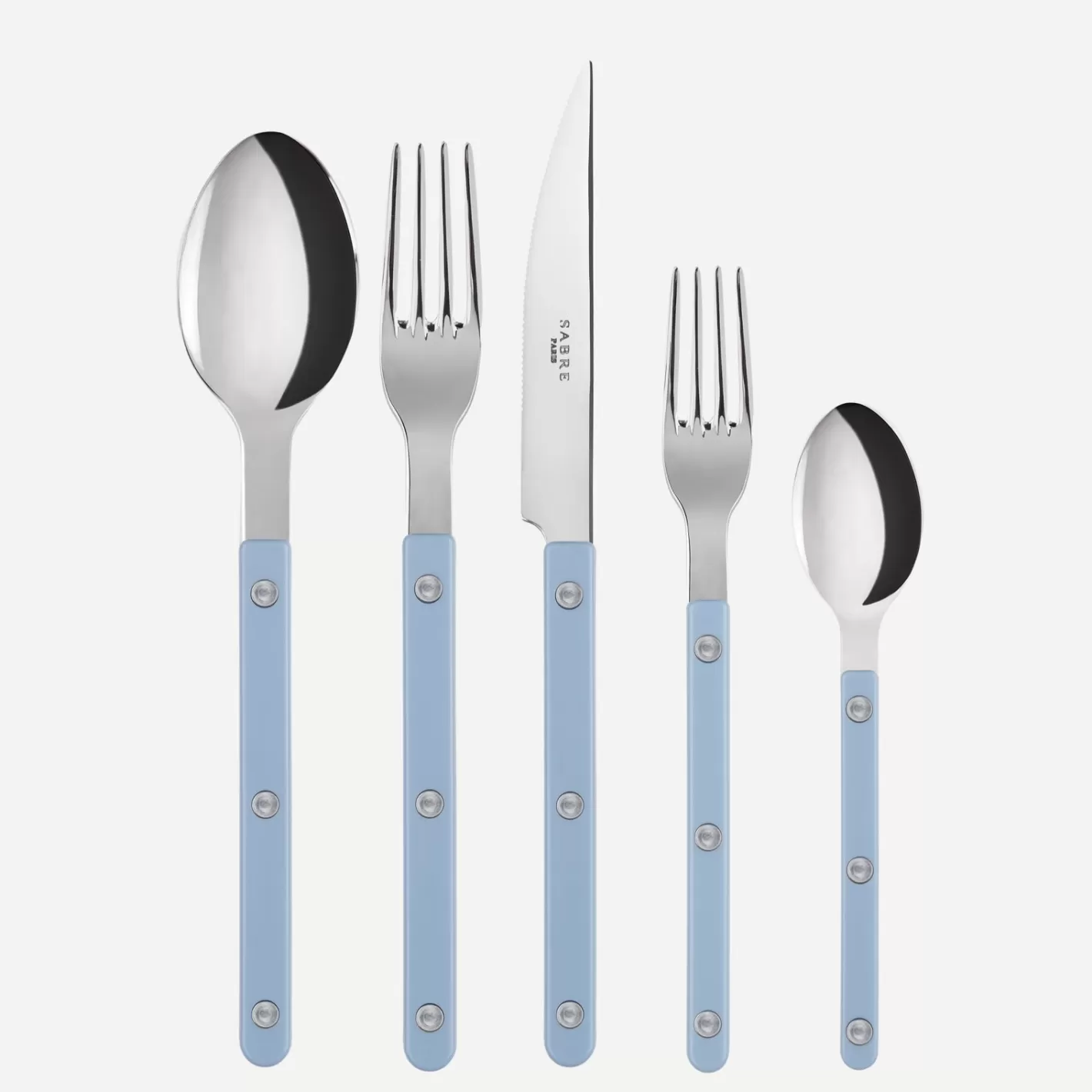 Sabre Paris Set Of 5 Pieces>Bistrot Solid, Pastel blue