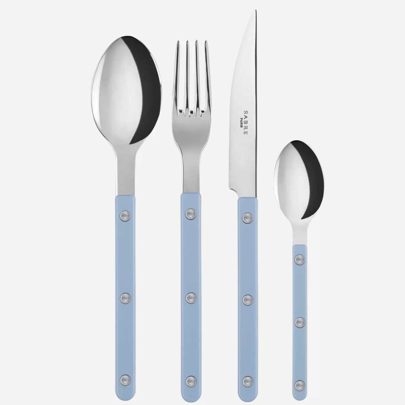 Sabre Paris Set Of 4 Pieces>Bistrot Solid, Pastel blue