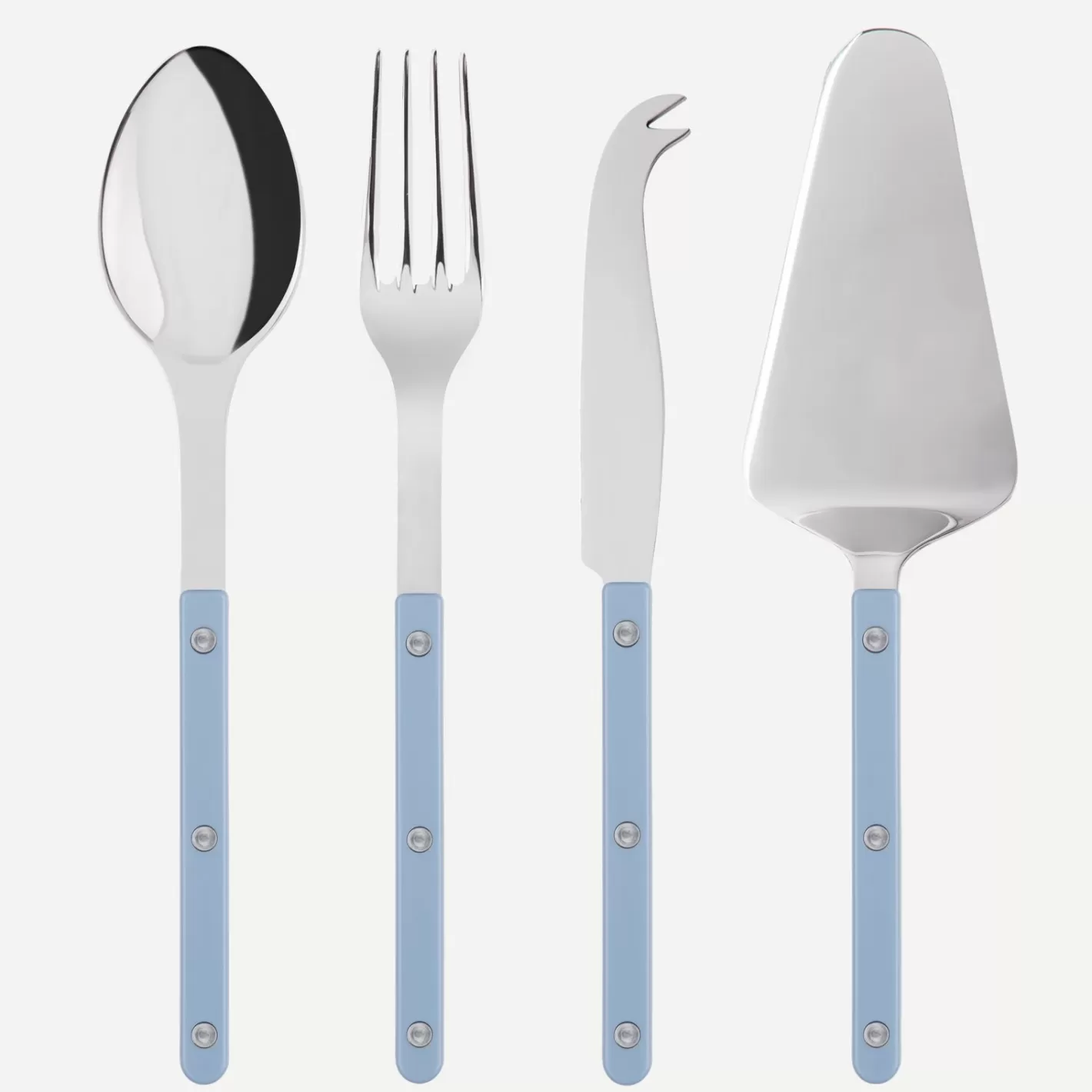 Sabre Paris Set Of 4 Must-Have Serving Pieces>Bistrot Solid, Pastel blue