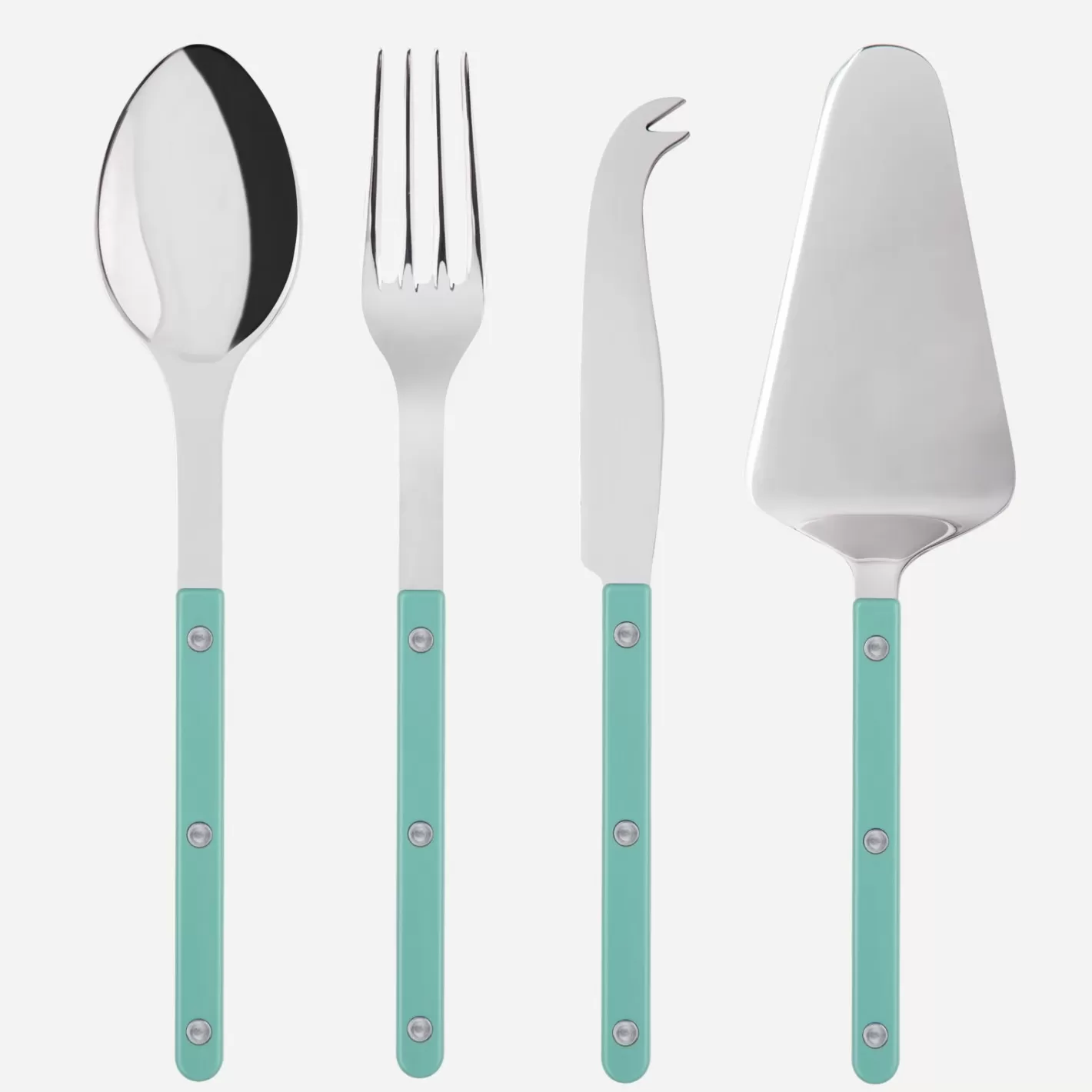 Sabre Paris Set Of 4 Must-Have Serving Pieces>Bistrot Solid, Pastel green