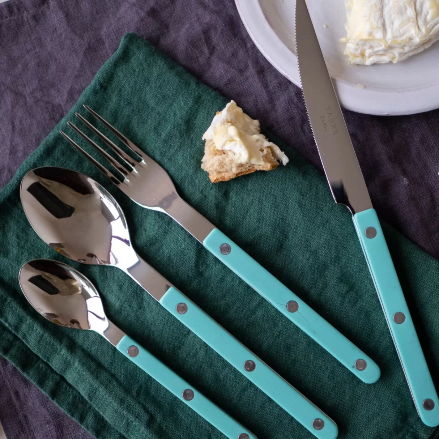 Sabre Paris Dinner Knife>Bistrot Solid, Pastel green