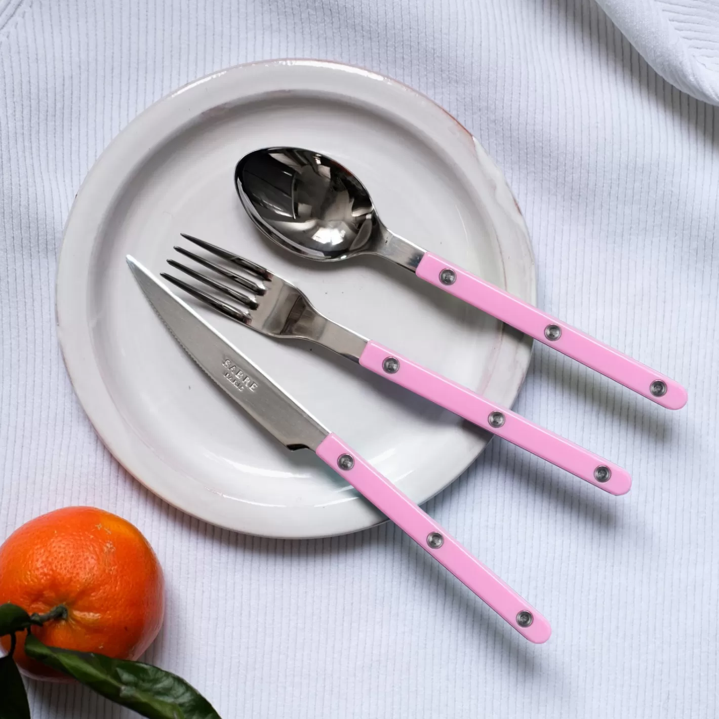 Sabre Paris Salad Fork>Bistrot Solid, Pink