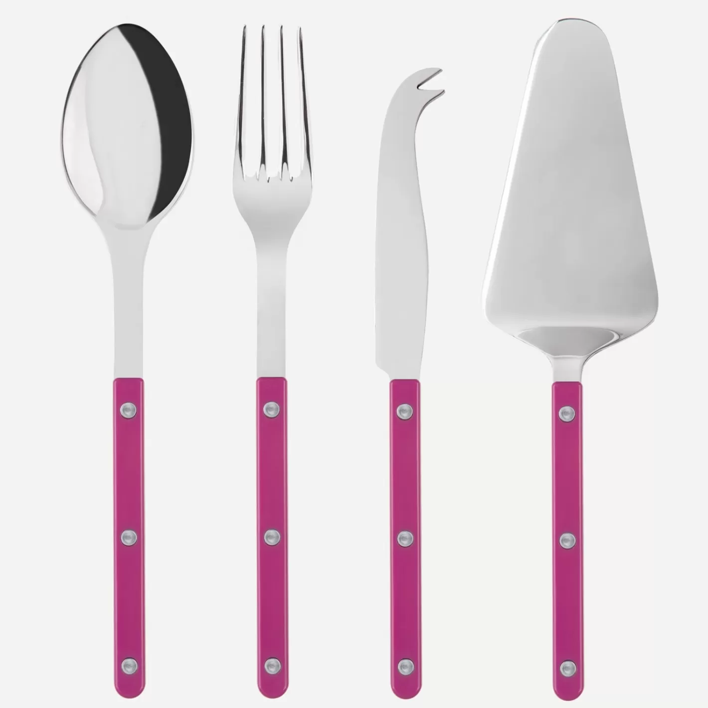 Sabre Paris Set Of 4 Must-Have Serving Pieces>Bistrot Solid, Raspberry