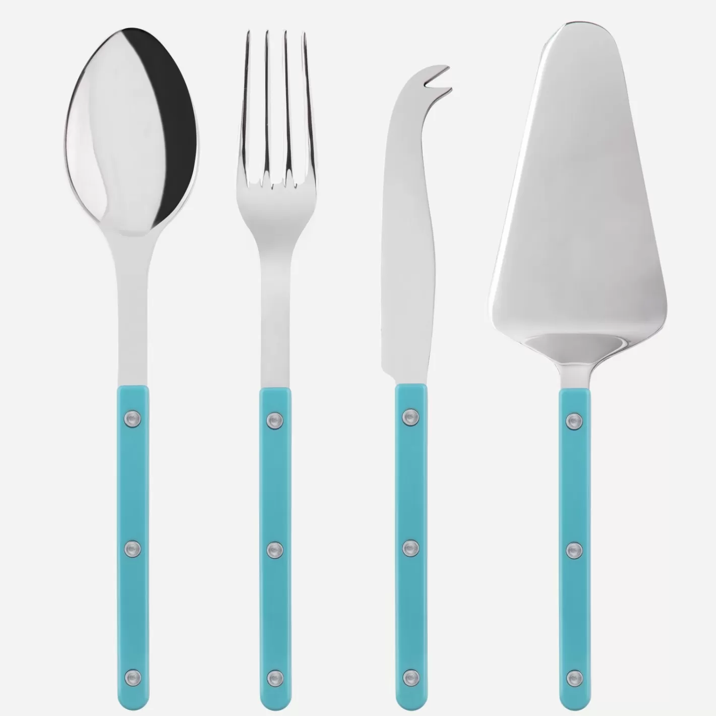 Sabre Paris Set Of 4 Must-Have Serving Pieces>Bistrot Solid, Turquoise