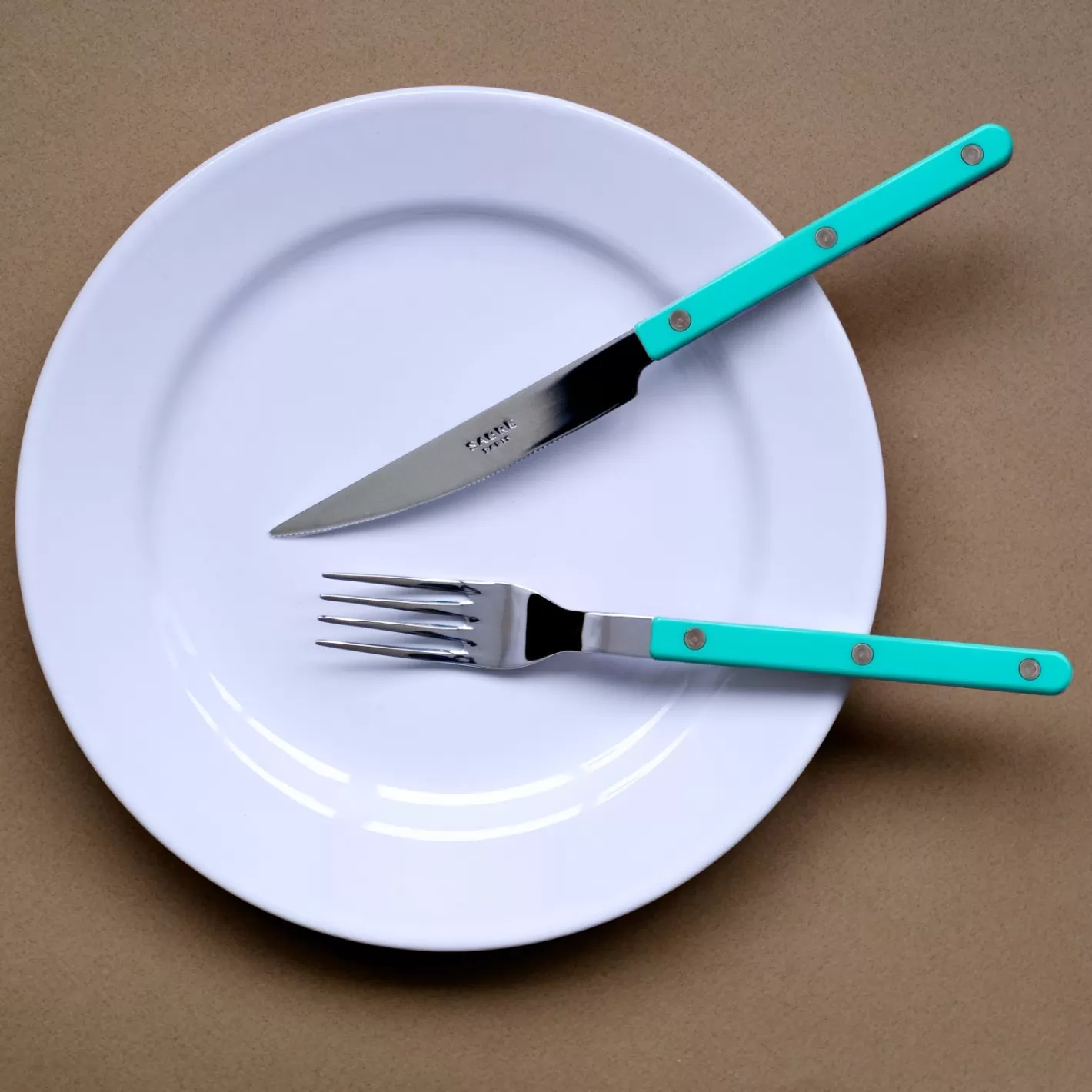 Sabre Paris Dinner Knife>Bistrot Solid, Turquoise