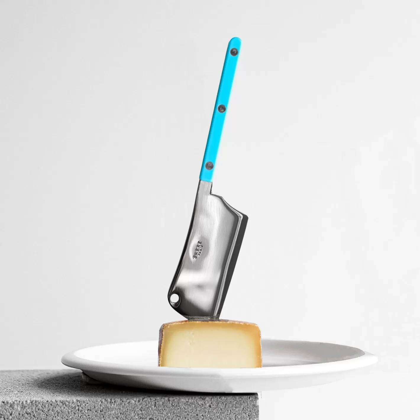 Sabre Paris Cheese Cleaver>Bistrot Solid, Turquoise