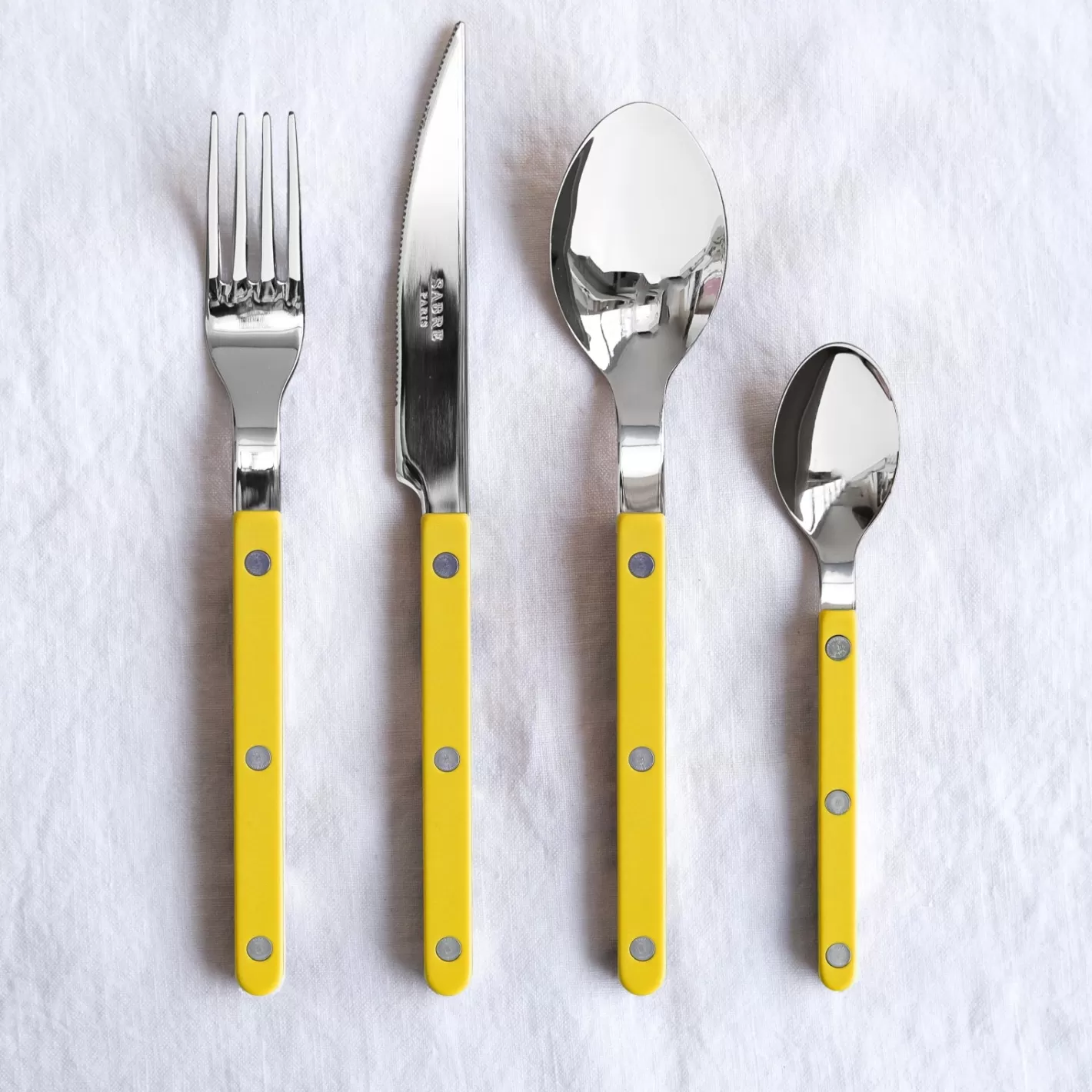 Sabre Paris Soup Spoon>Bistrot Solid, Yellow