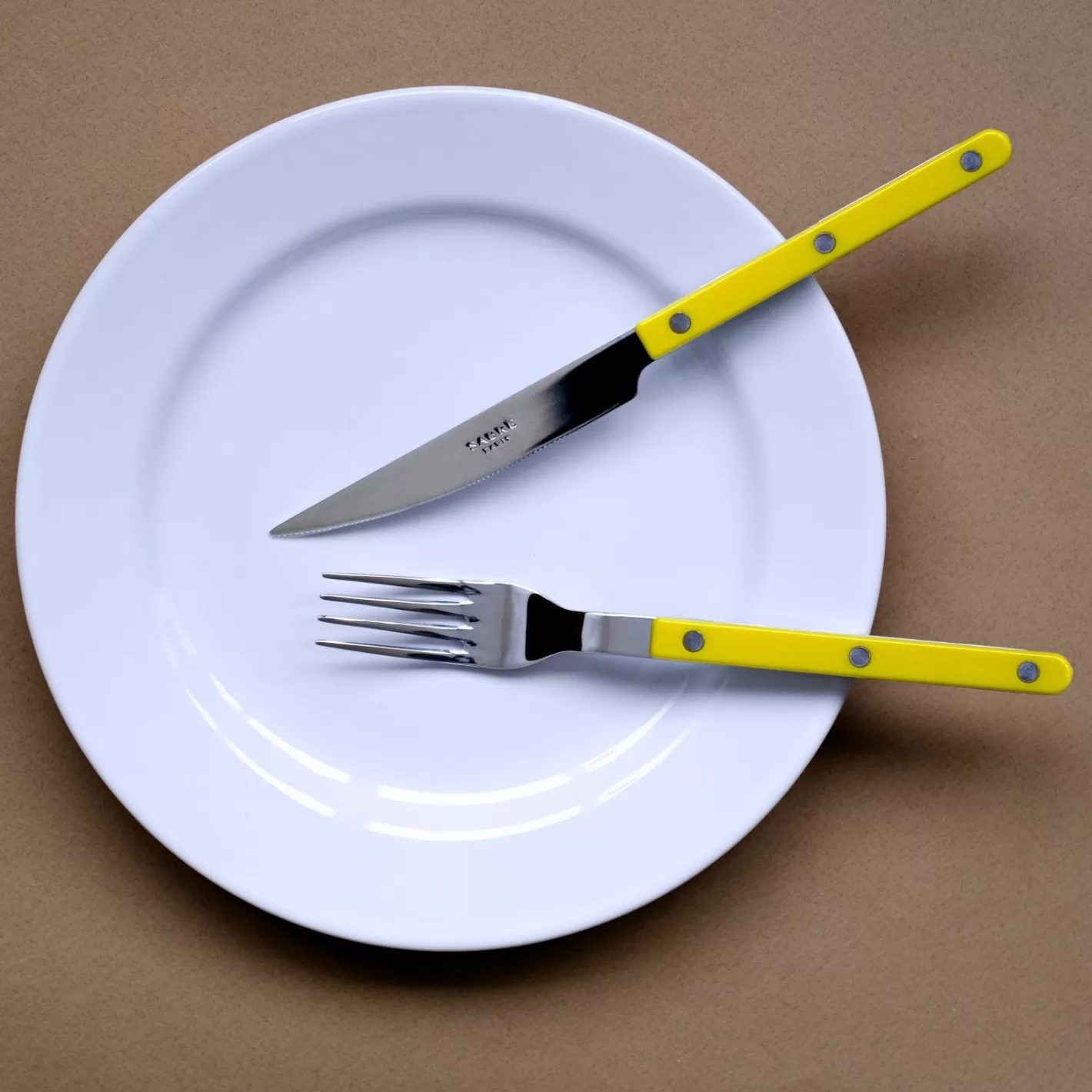 Sabre Paris Dinner Fork>Bistrot Solid, Yellow