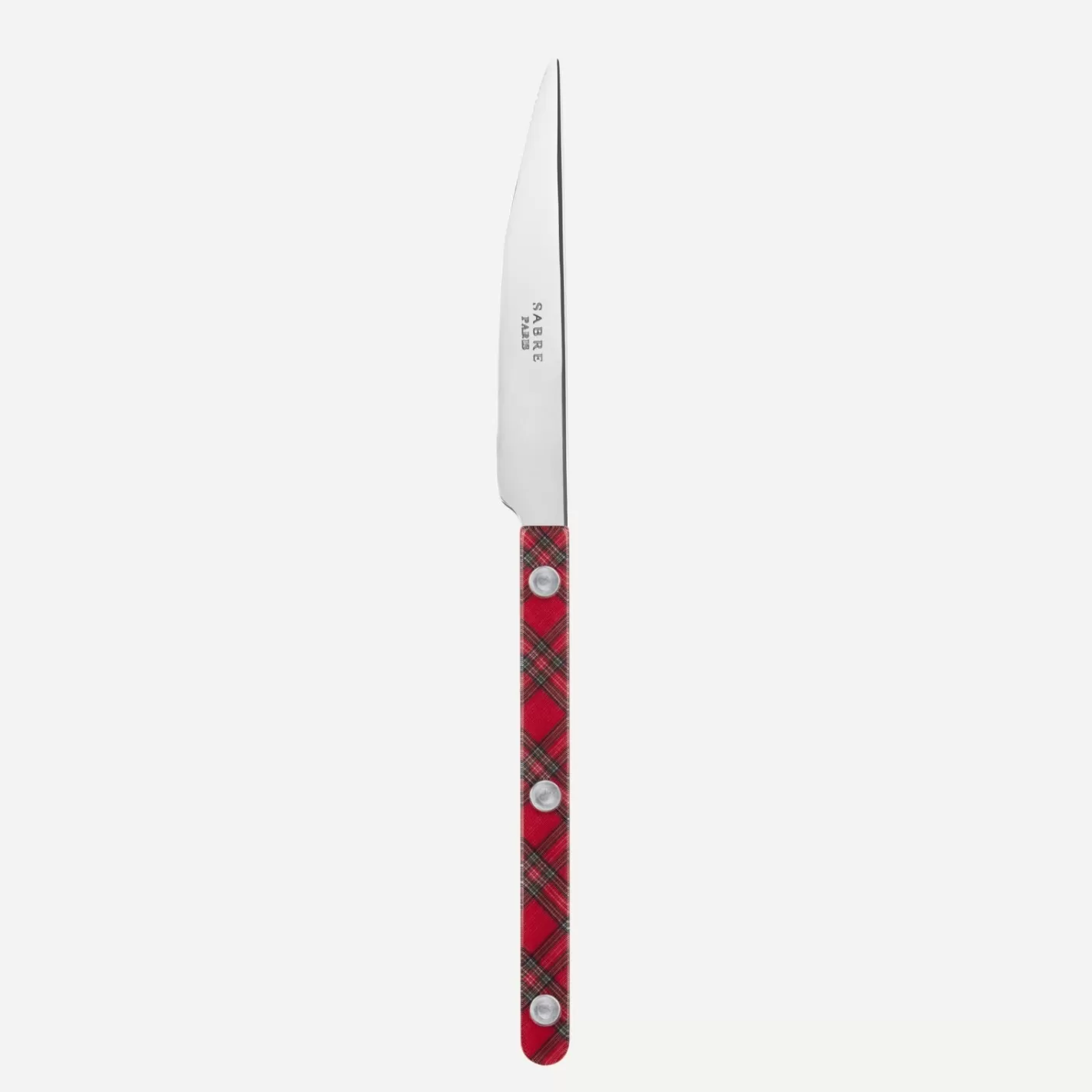 Sabre Paris Dessert Knife>Bistrot Tartan, Red