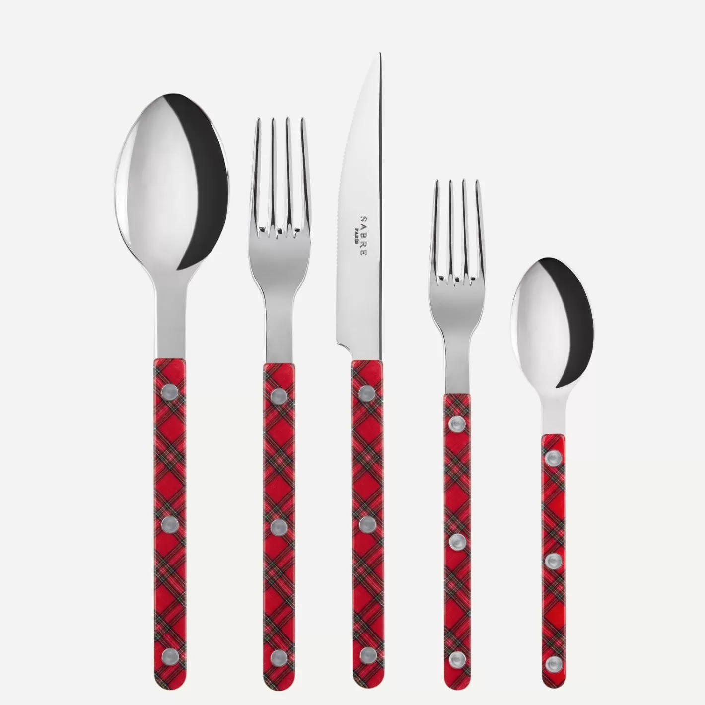 Sabre Paris Set Of 5 Pieces>Bistrot Tartan, Red