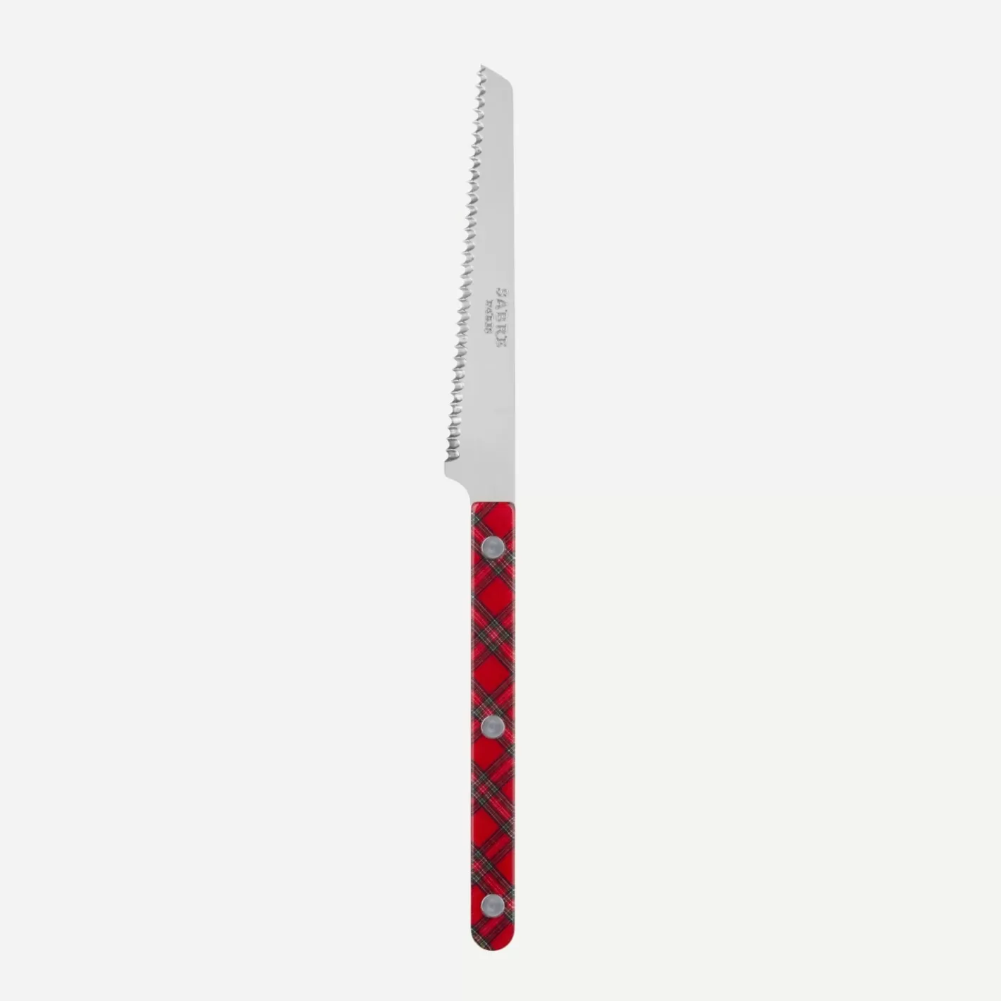 Sabre Paris Tomato Knife>Bistrot Tartan, Red