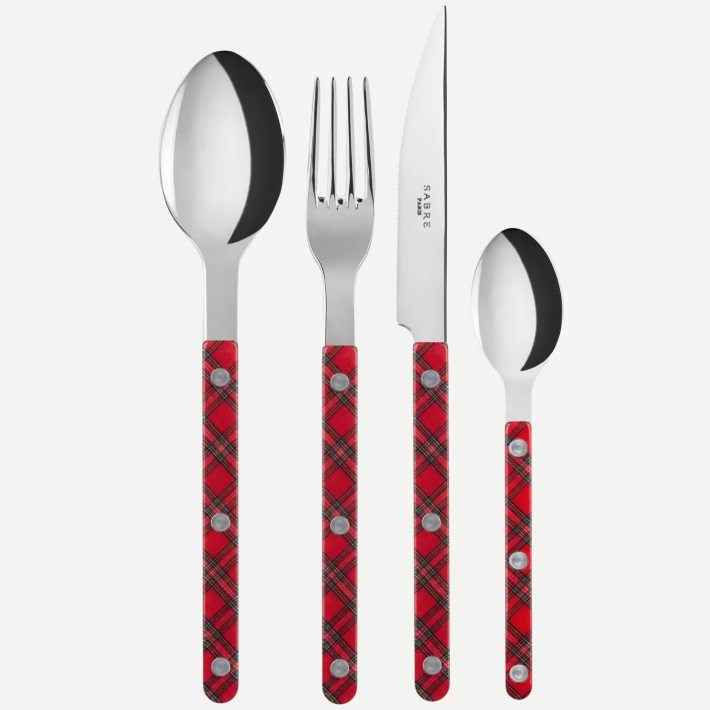 Sabre Paris 24 Pieces Set>Bistrot Tartan, Red