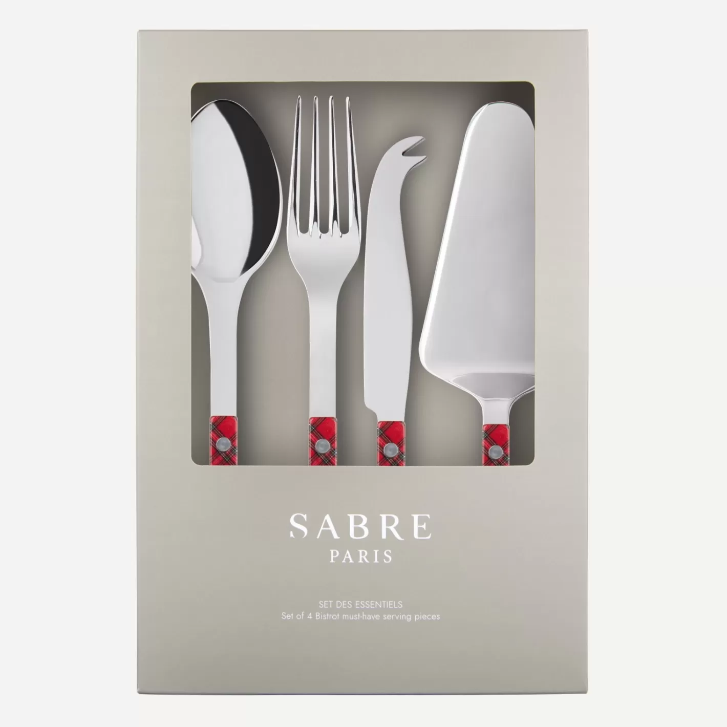 Sabre Paris Gift Boxes>Bistrot Tartan, Red