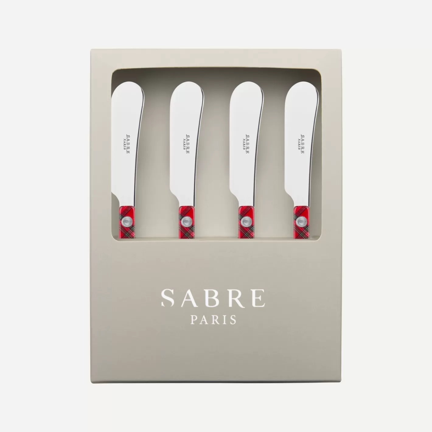 Sabre Paris Gift Boxes>Bistrot Tartan, Red