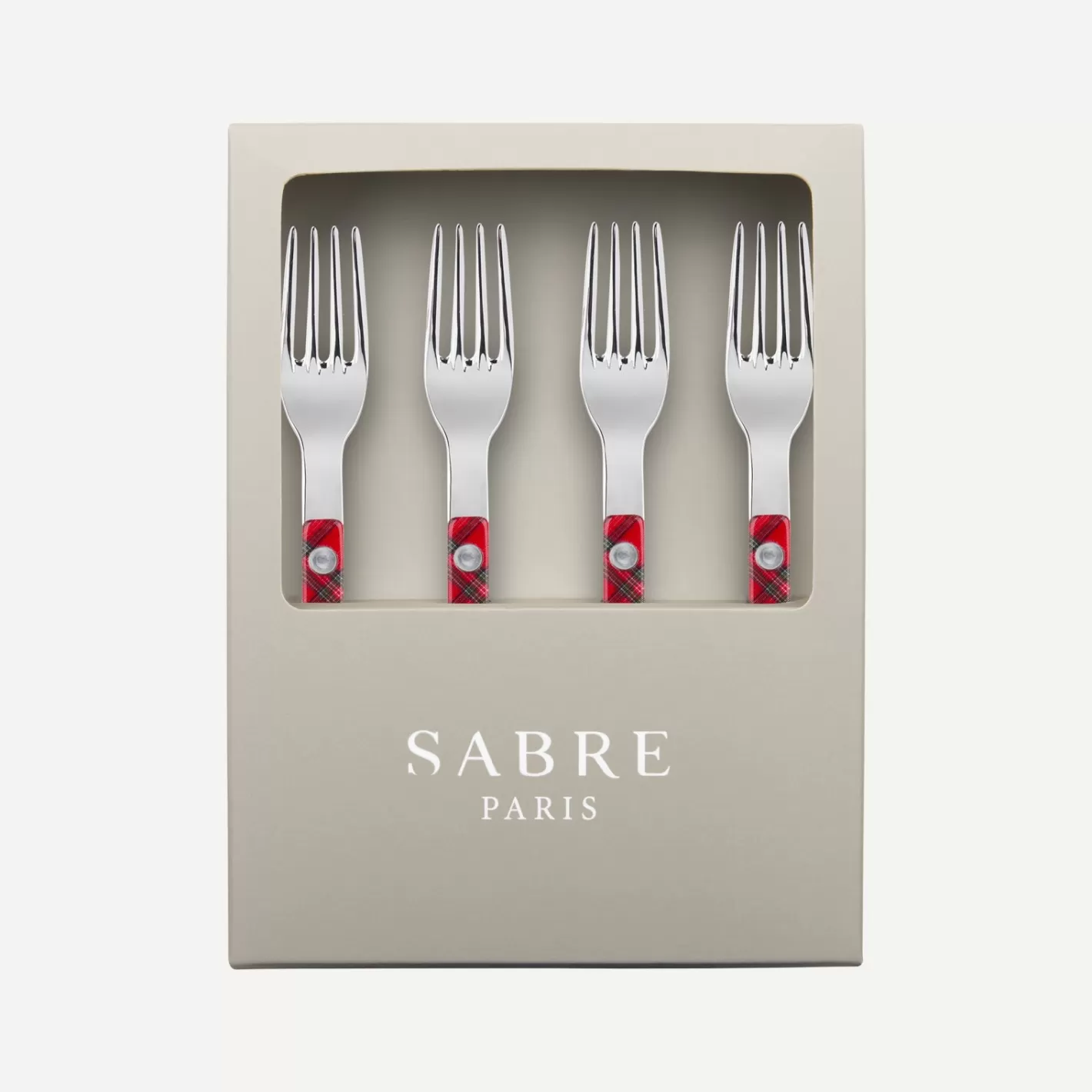 Sabre Paris Gift Boxes>Bistrot Tartan, Red