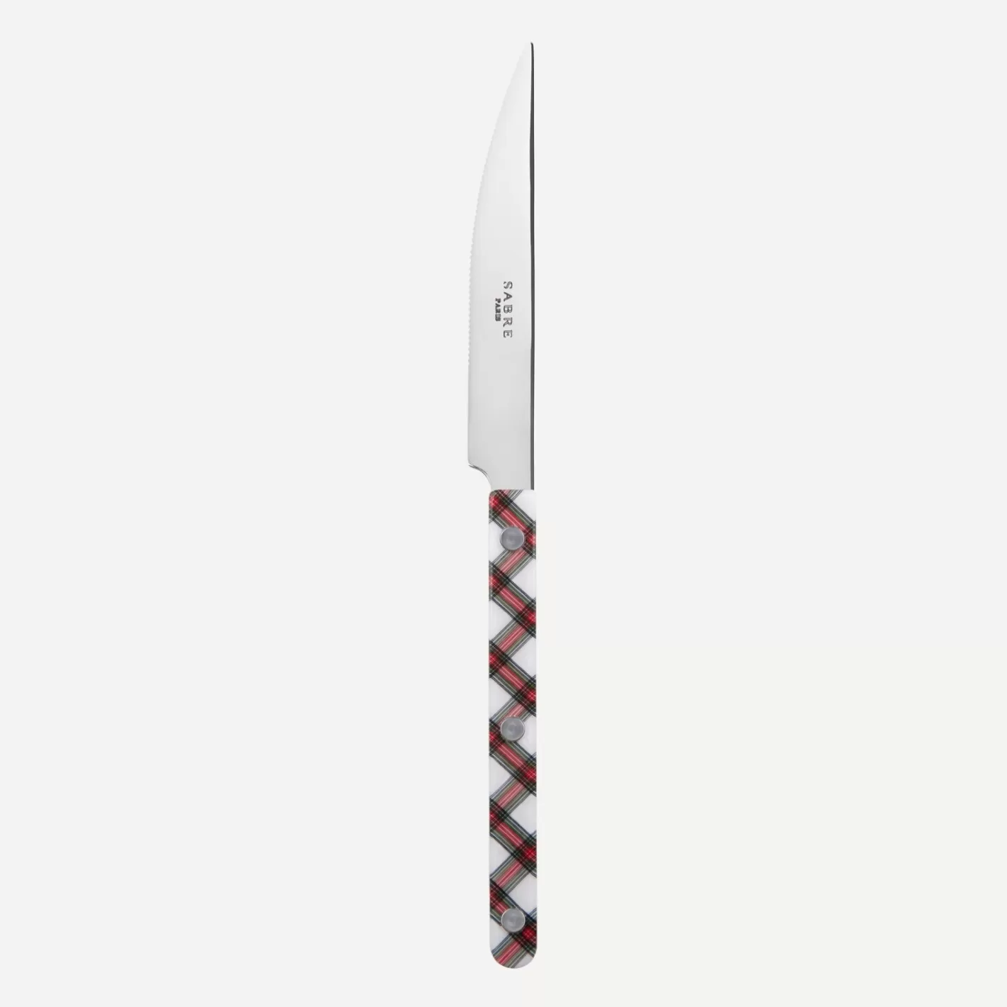 Sabre Paris Dinner Knife>Bistrot Tartan, White