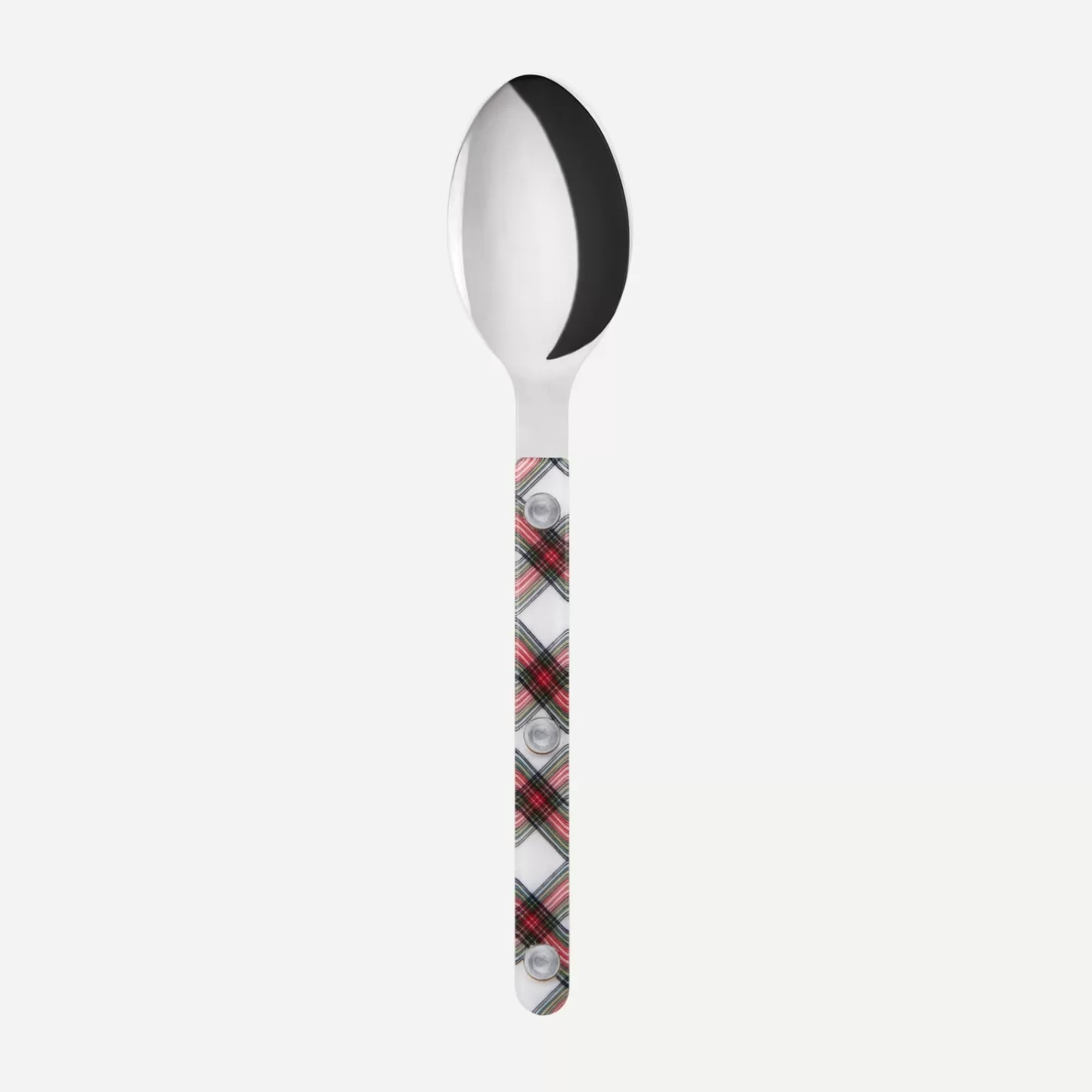 Sabre Paris Teaspoon>Bistrot Tartan, White