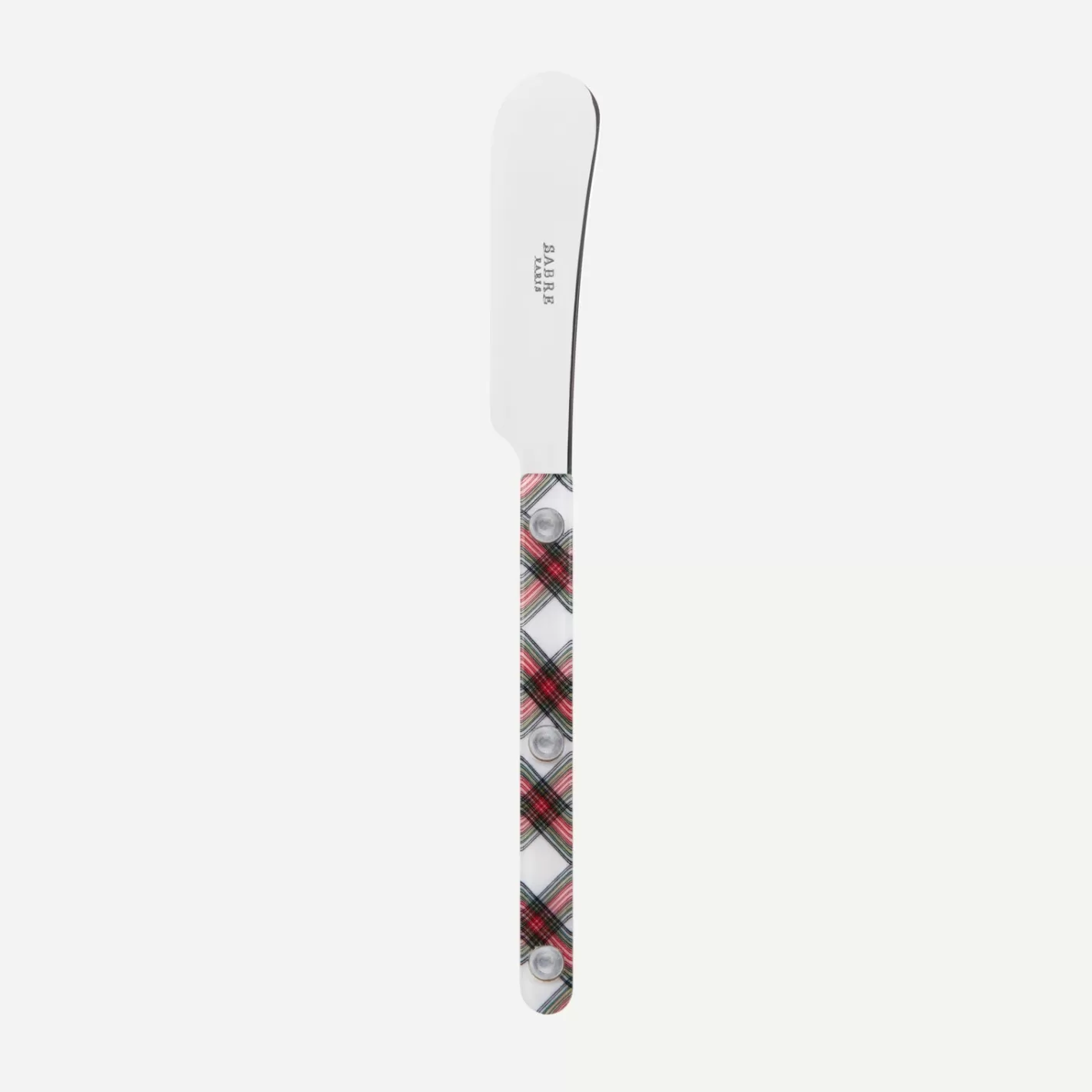 Sabre Paris Butter Spreader>Bistrot Tartan, White