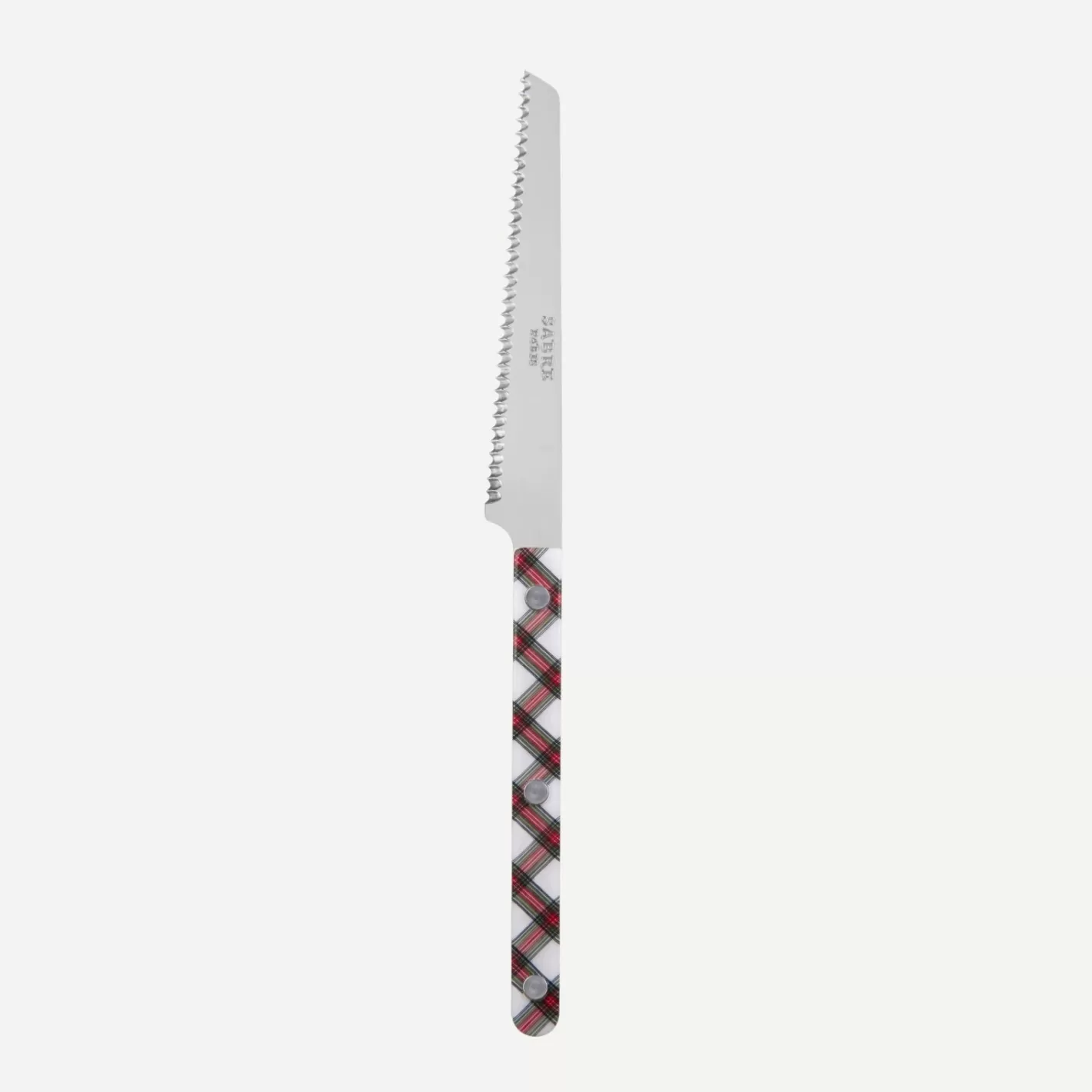 Sabre Paris Tomato Knife>Bistrot Tartan, White