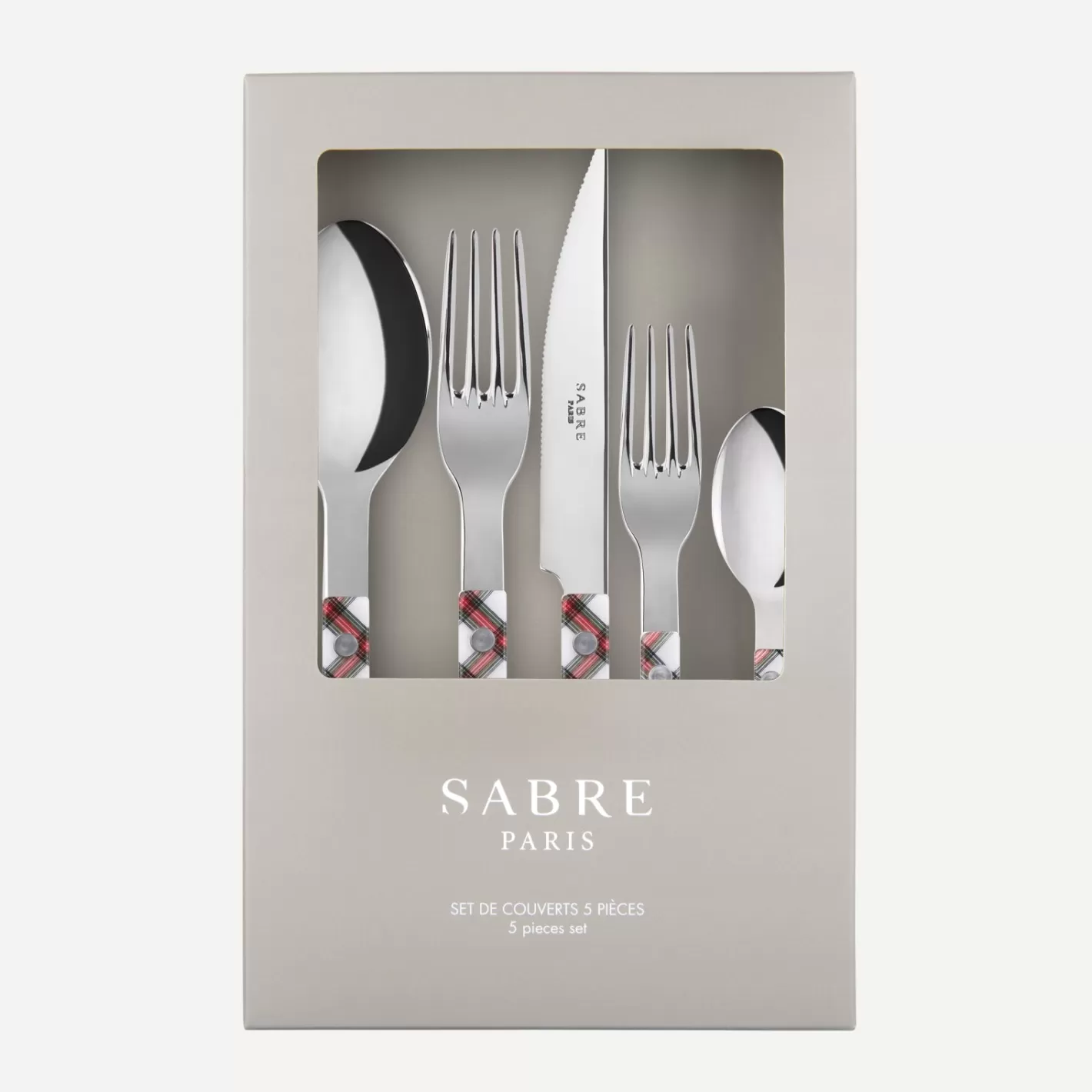 Sabre Paris Gift Boxes>Bistrot Tartan, White