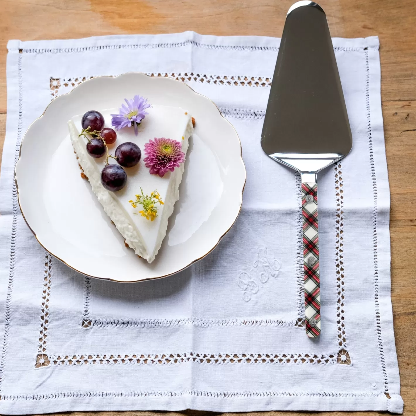 Sabre Paris Tart Server>Bistrot Tartan, White