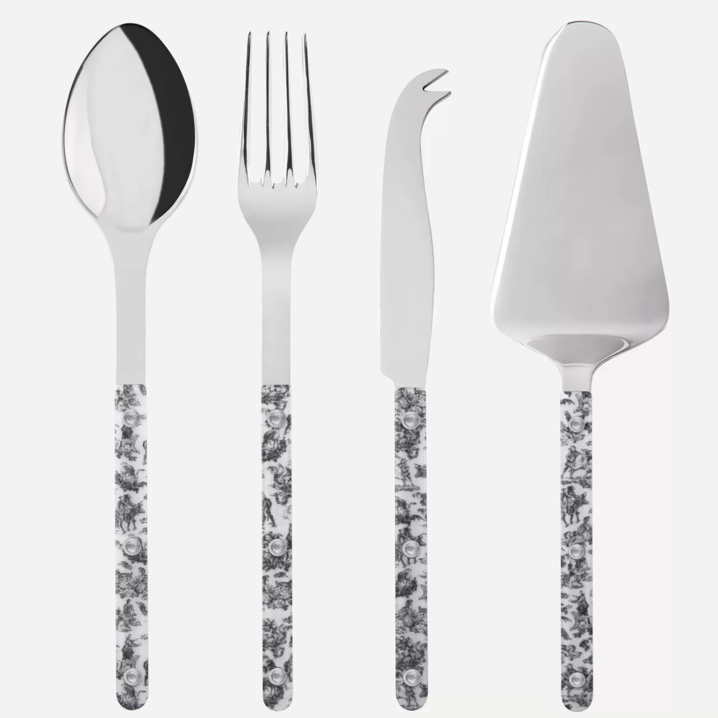 Sabre Paris Set Of 4 Must-Have Serving Pieces>Bistrot Toile, Black