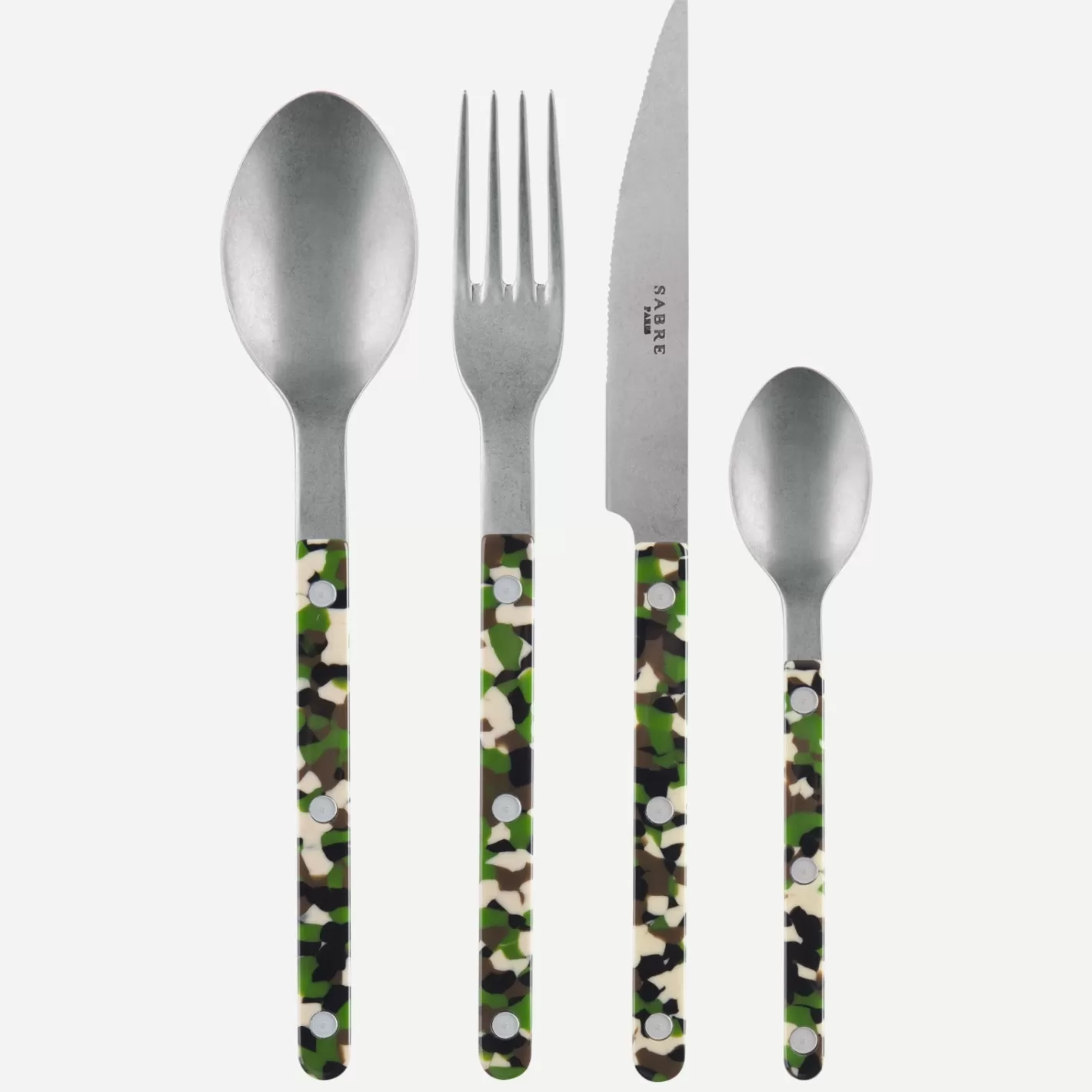 Sabre Paris Set Of 4 Pieces>Bistrot Vintage Camouflage, Green