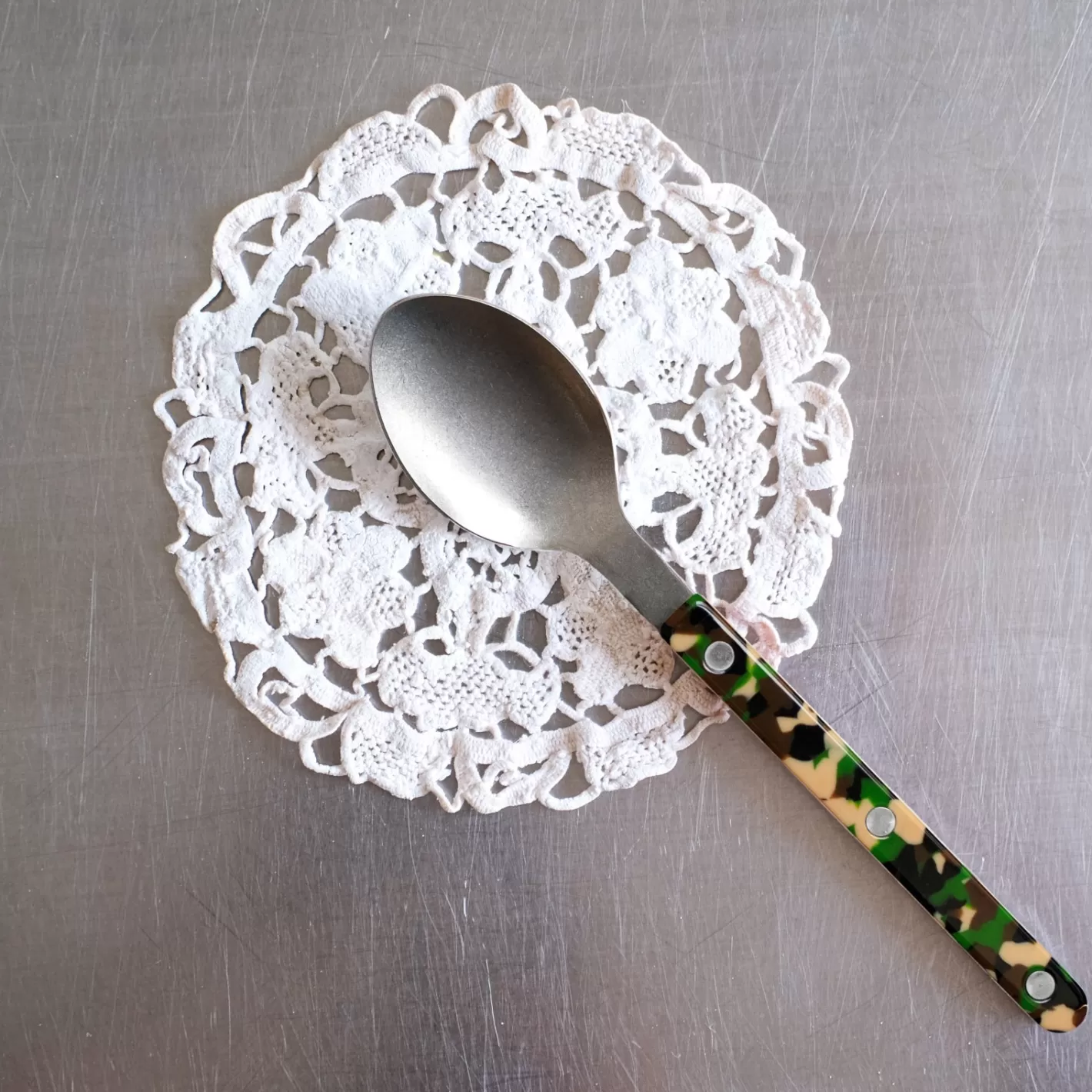 Sabre Paris Teaspoon>Bistrot Vintage Camouflage, Green